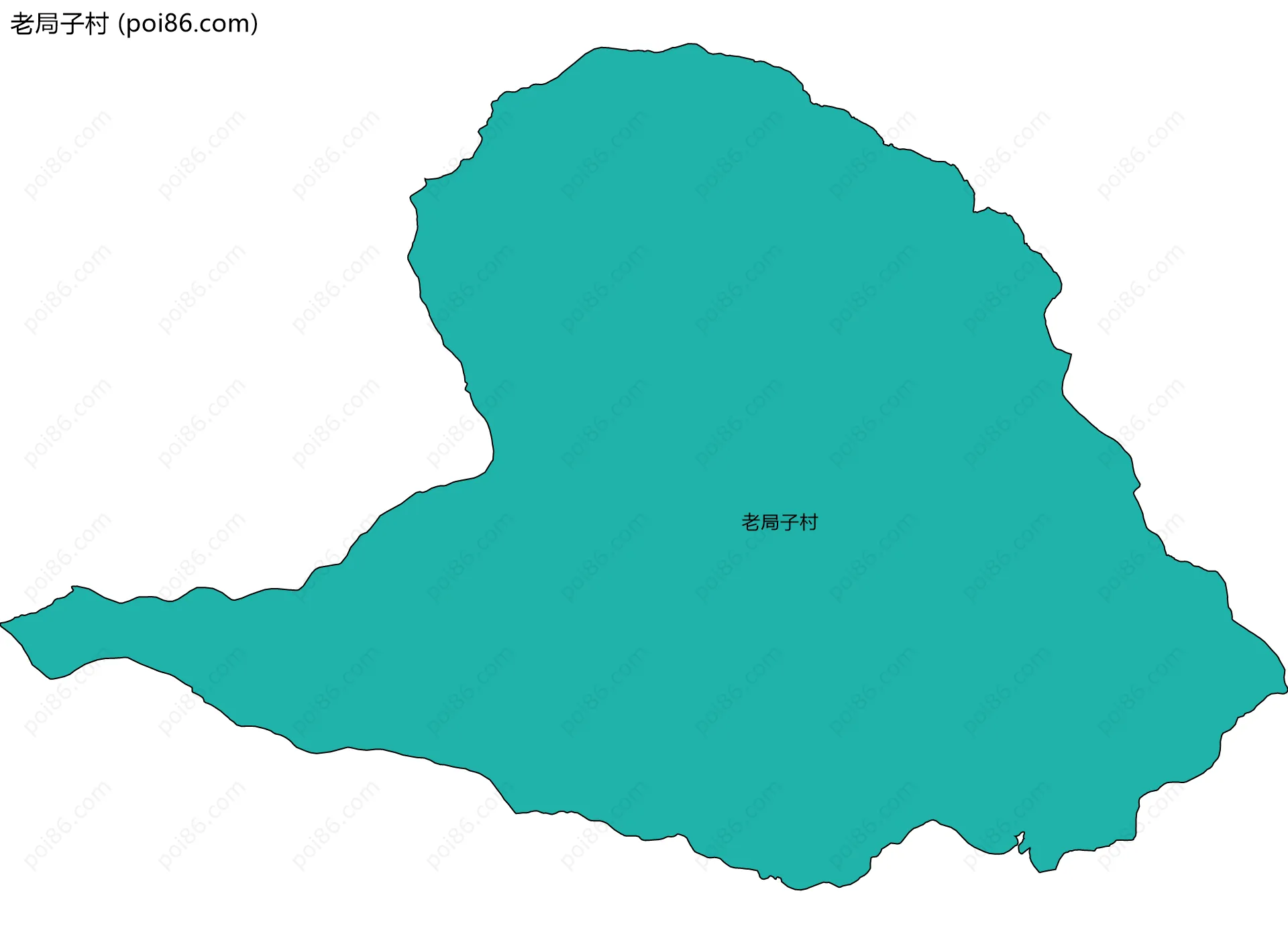 老局子村边界地图