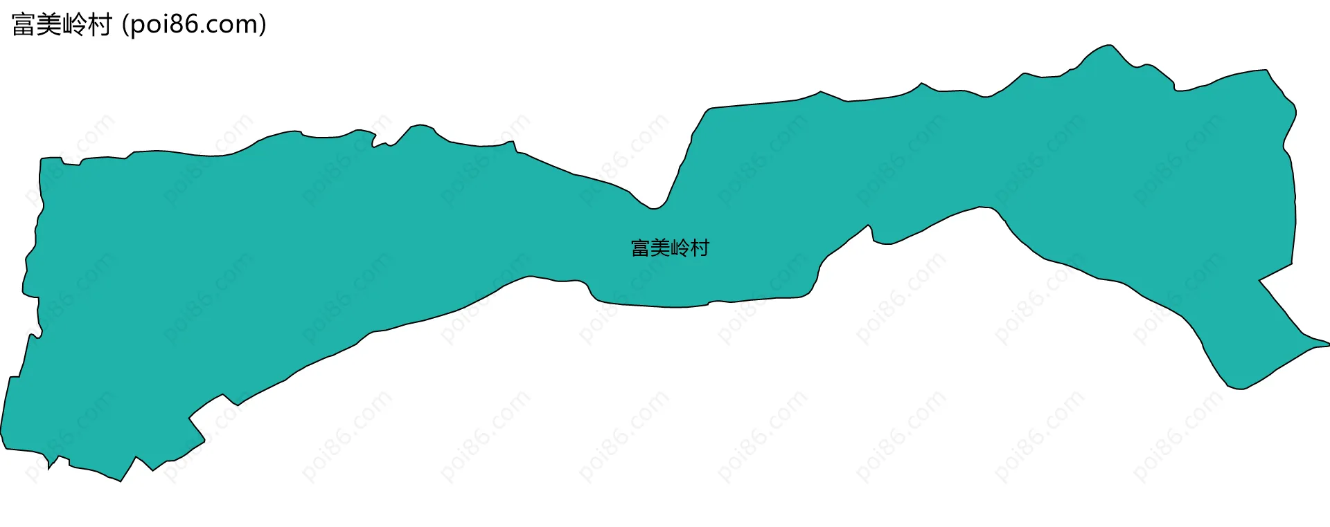 富美岭村边界地图