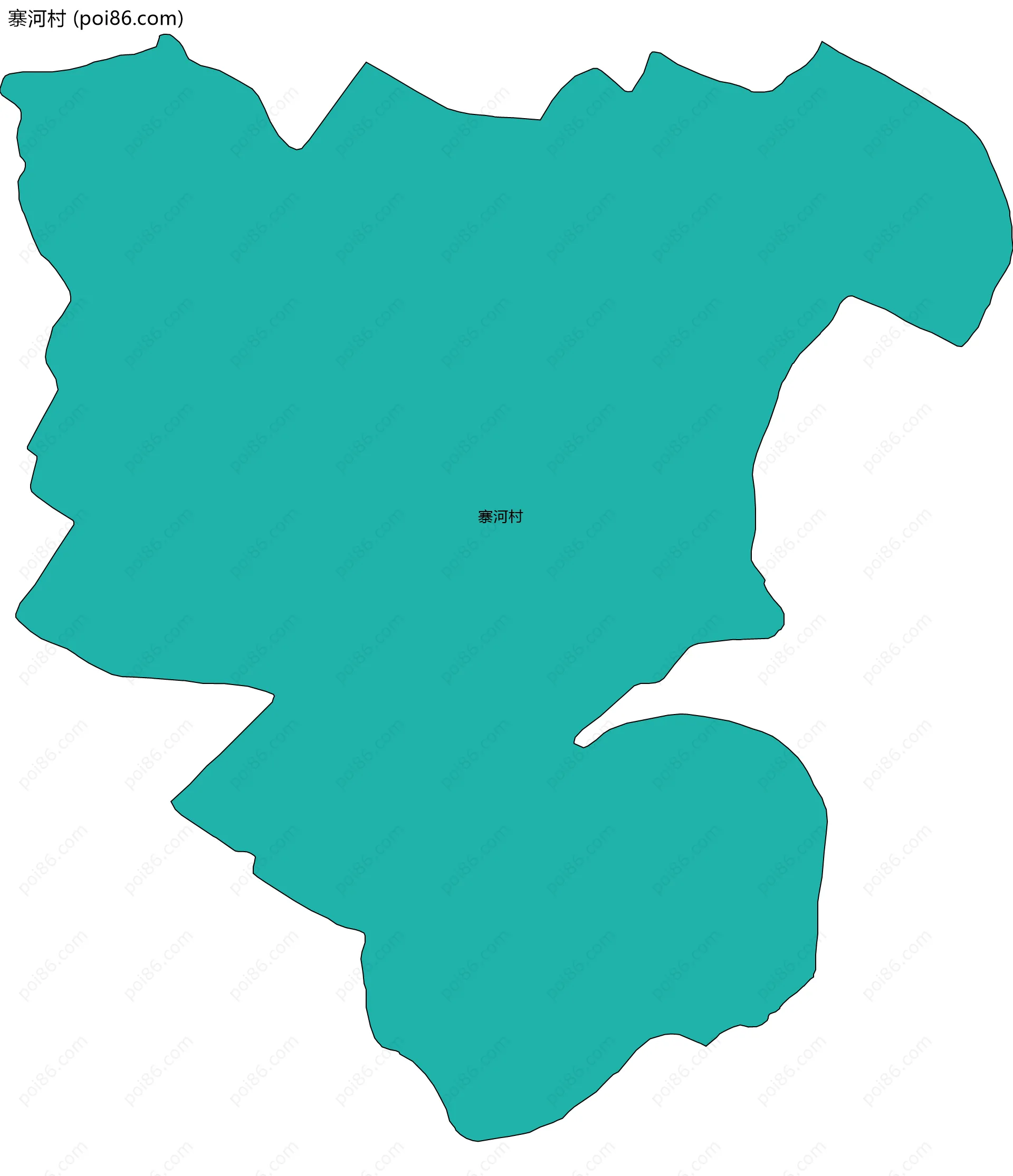 寨河村边界地图