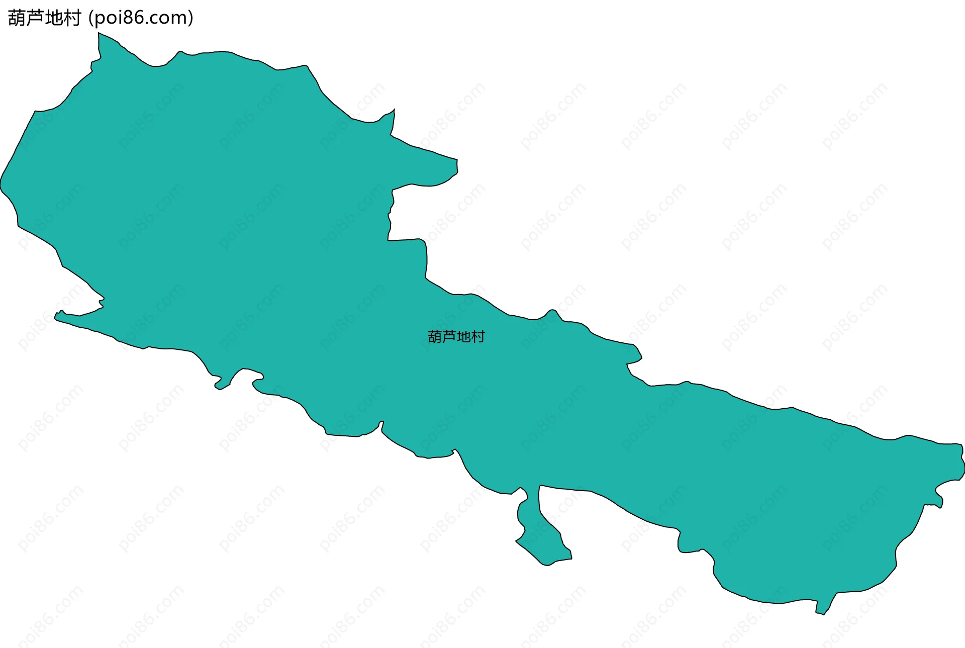葫芦地村边界地图