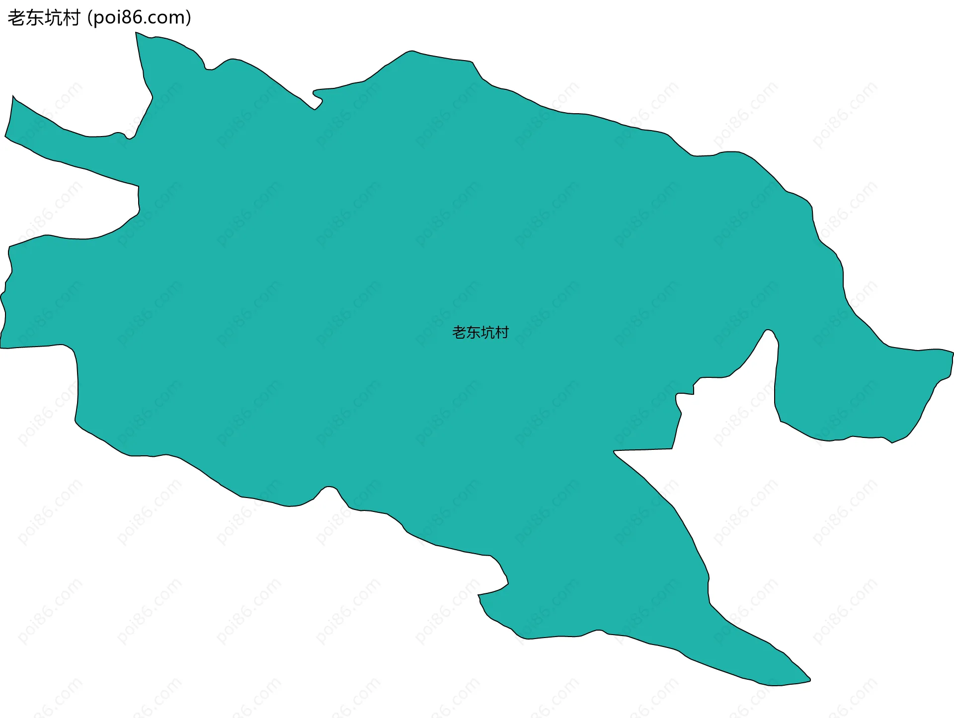 老东坑村边界地图