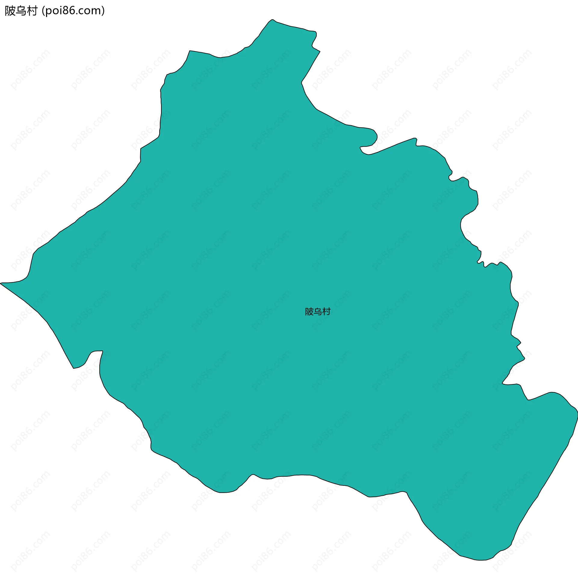 陂乌村边界地图