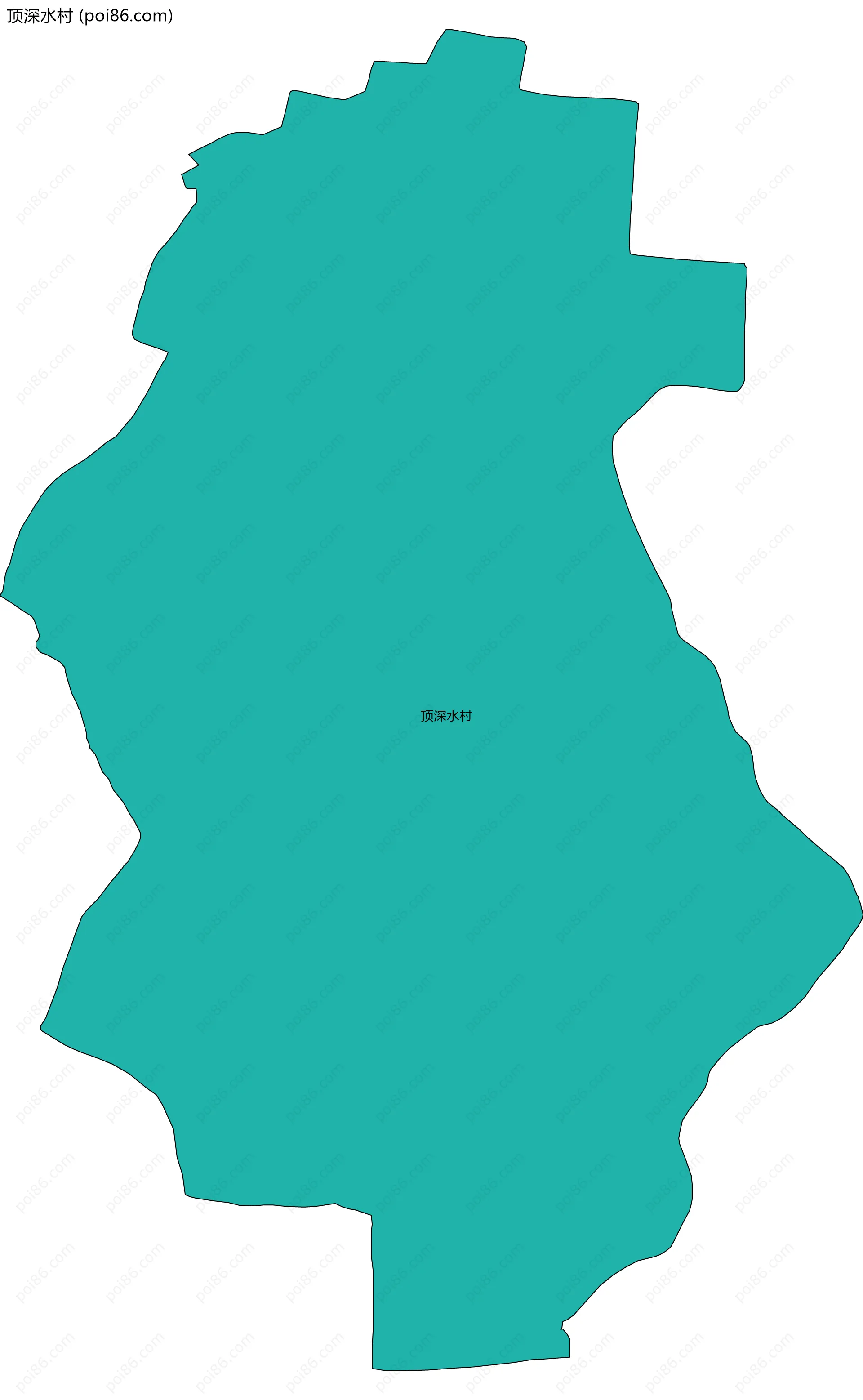 顶深水村边界地图