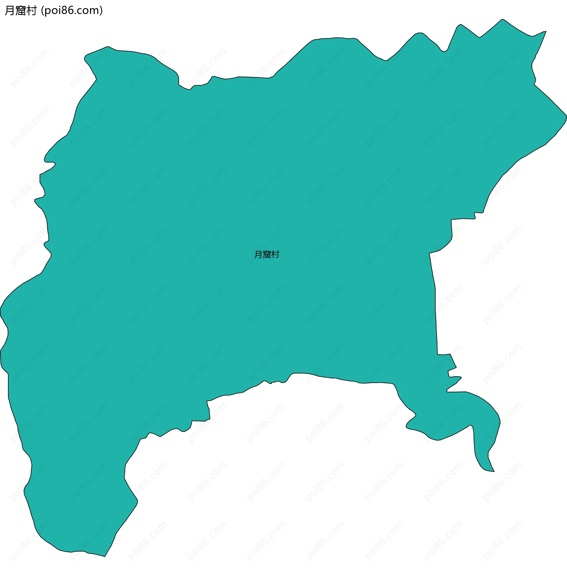 月窟村边界地图
