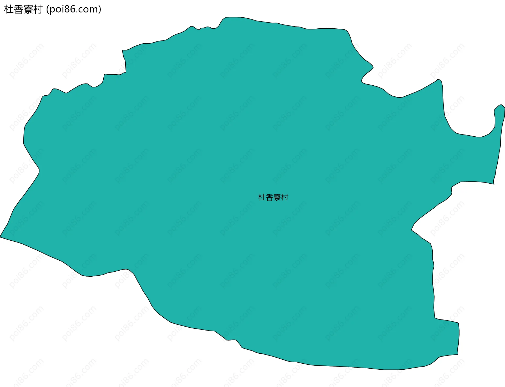 杜香寮村边界地图