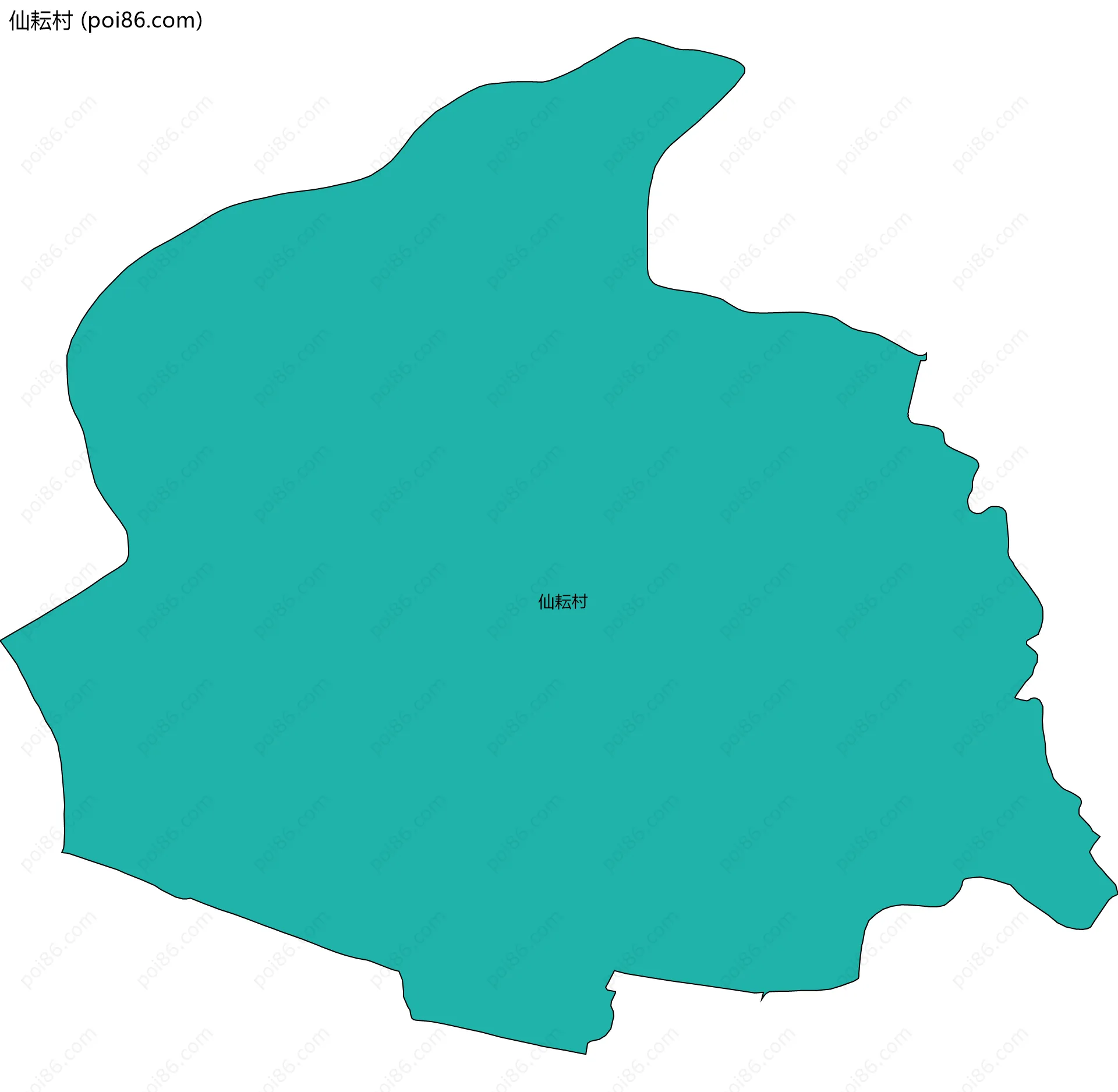 仙耘村边界地图