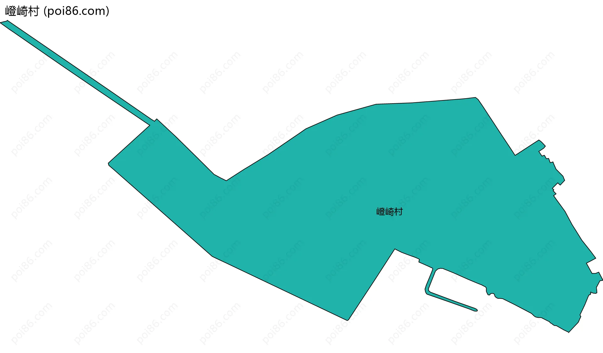 嶝崎村边界地图