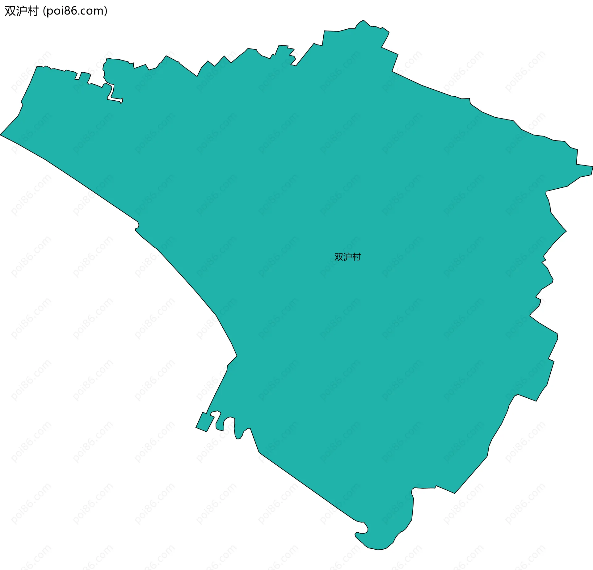 双沪村边界地图