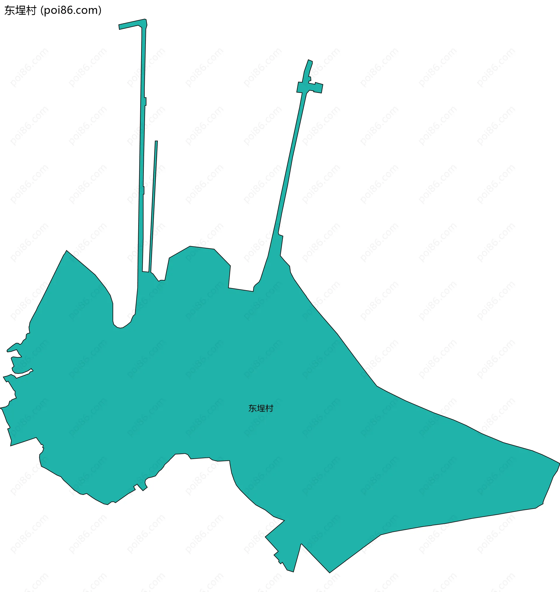 东埕村边界地图