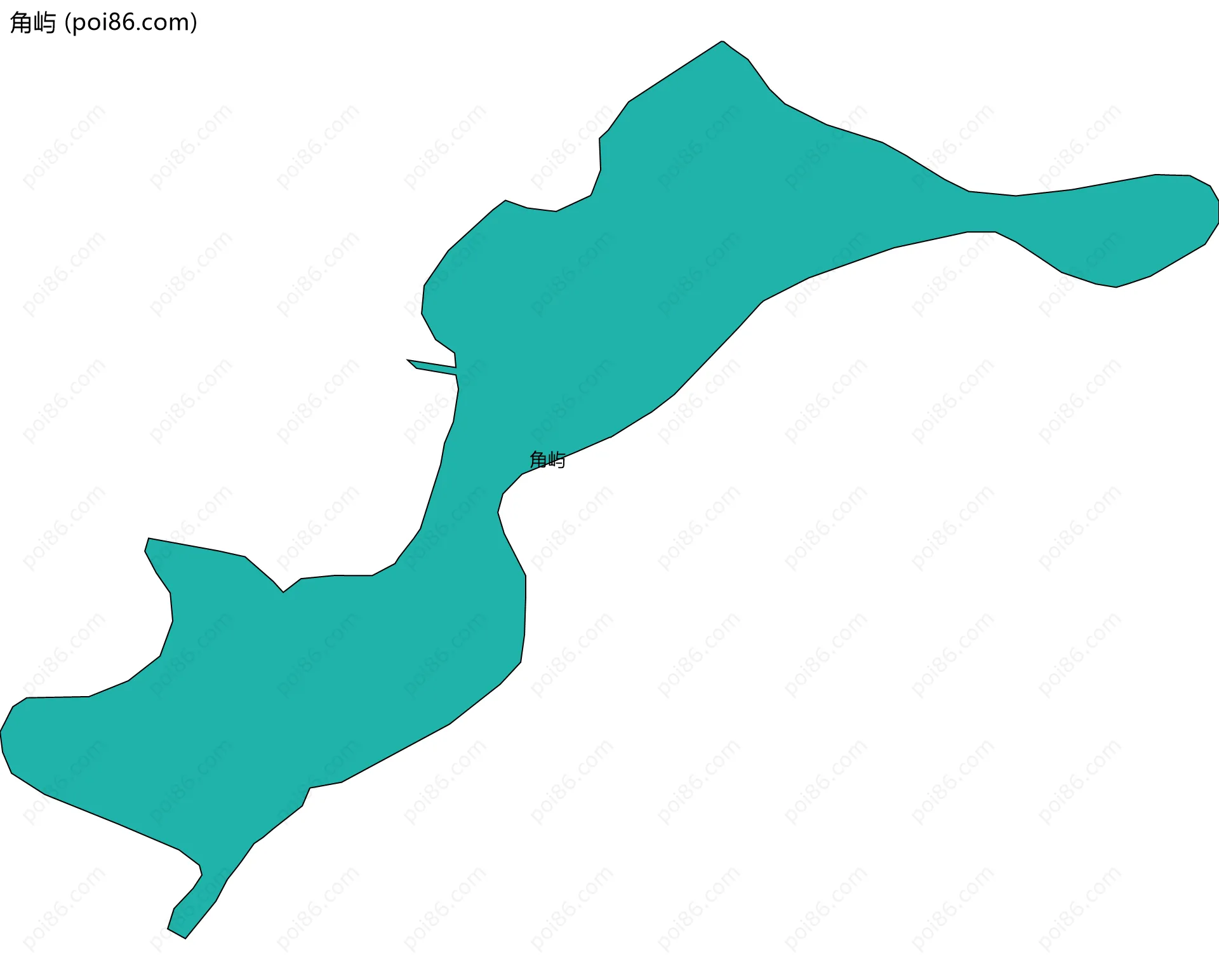 角屿边界地图