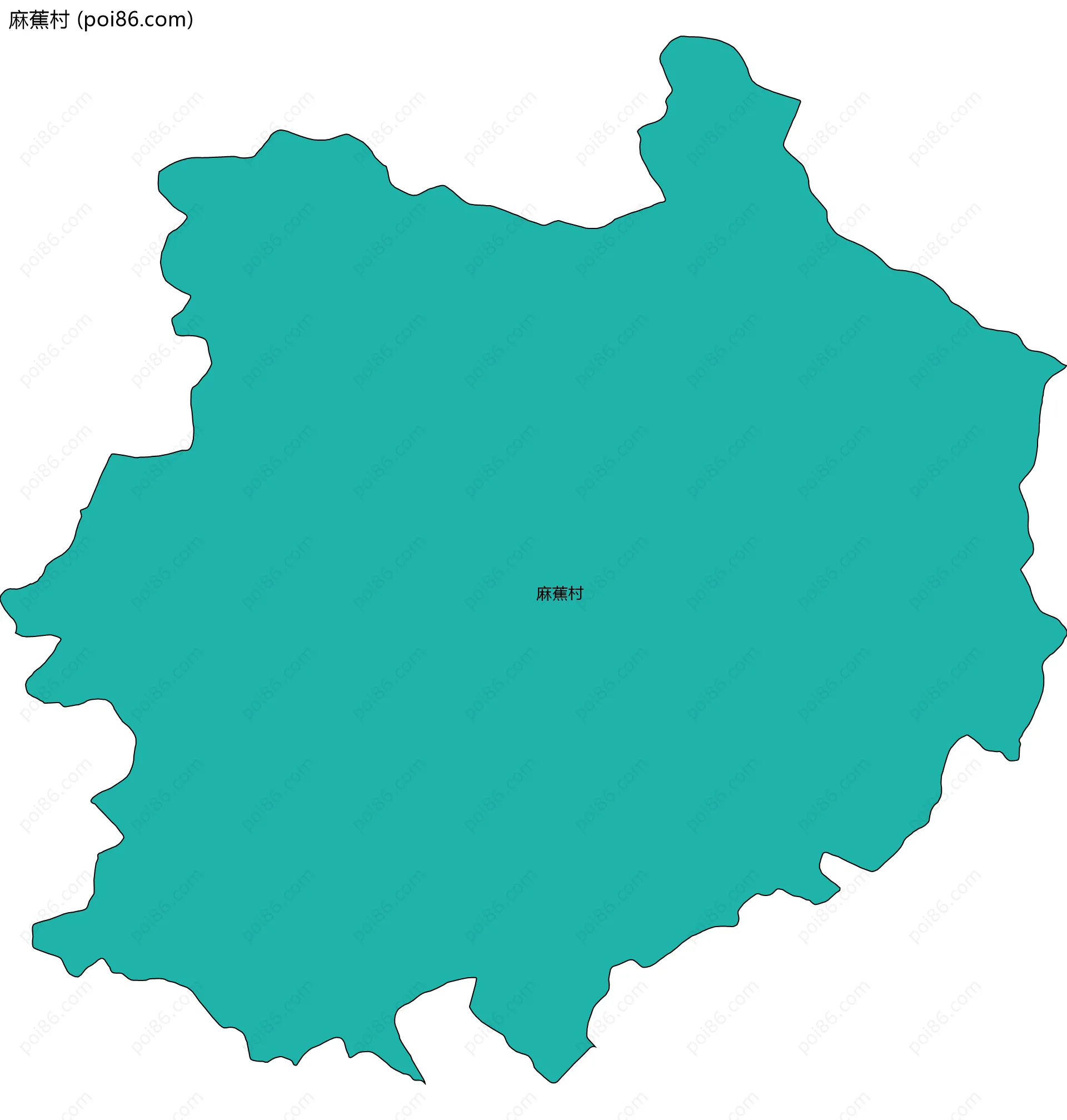 麻蕉村边界地图