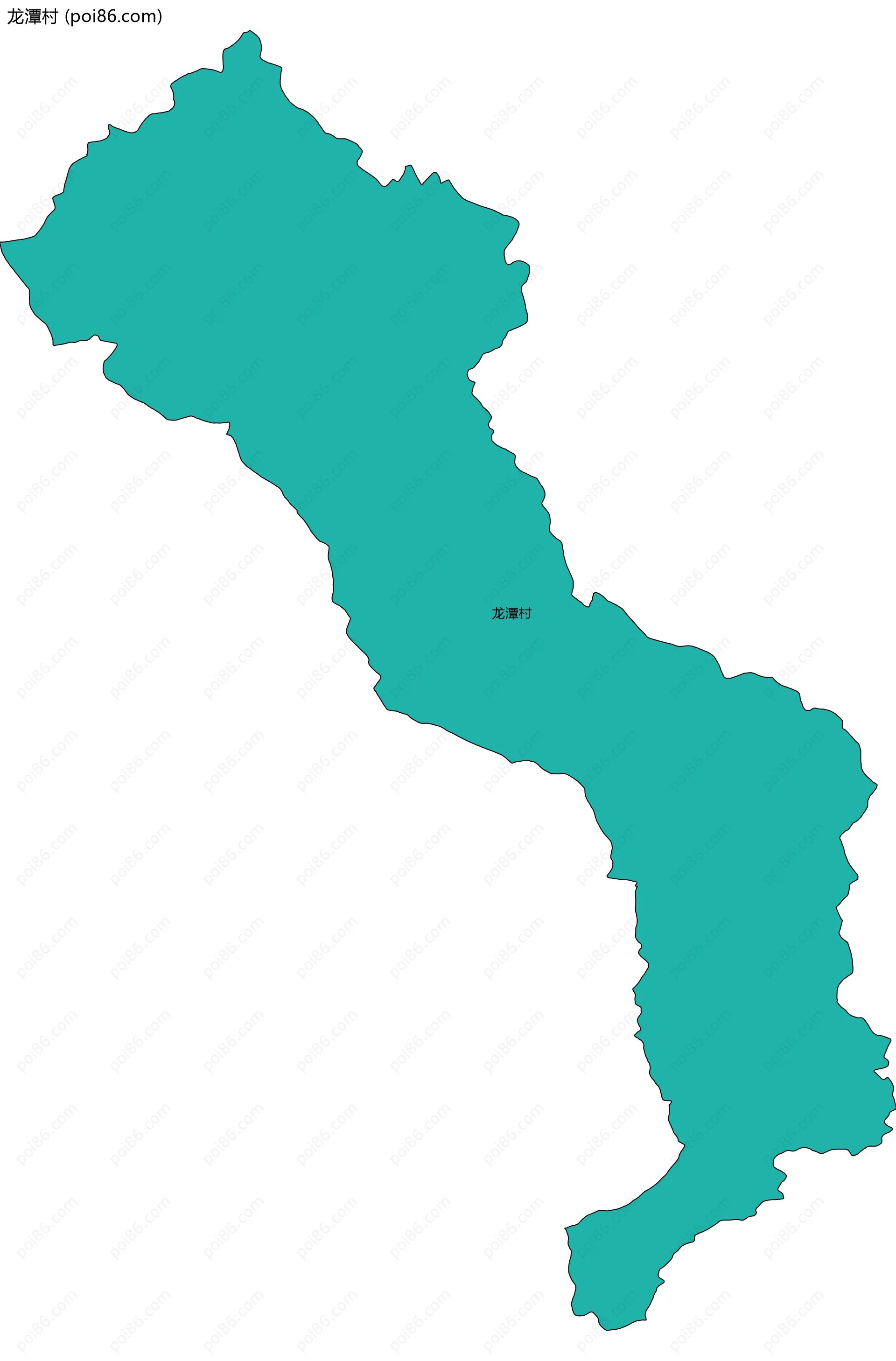 龙潭村边界地图