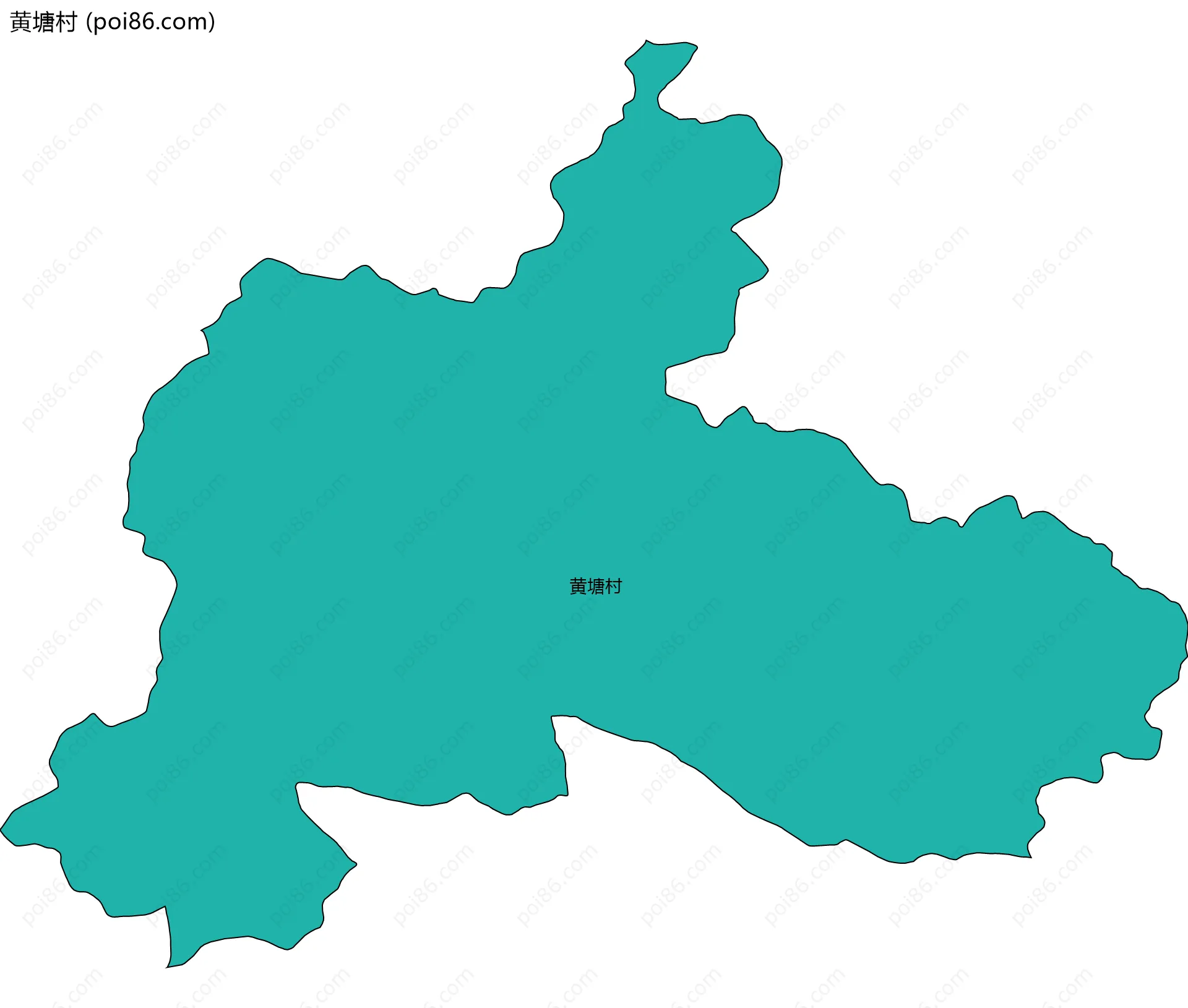黄塘村边界地图