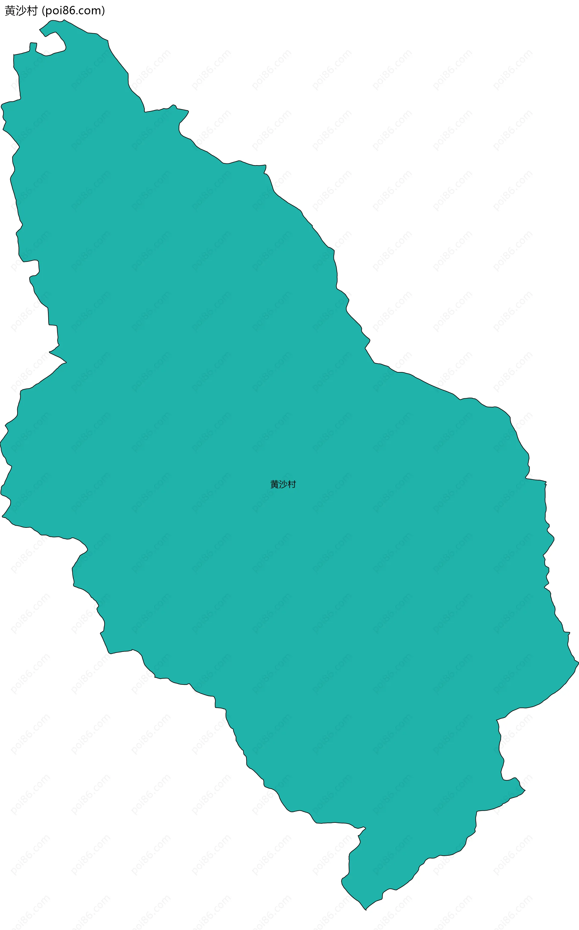 黄沙村边界地图
