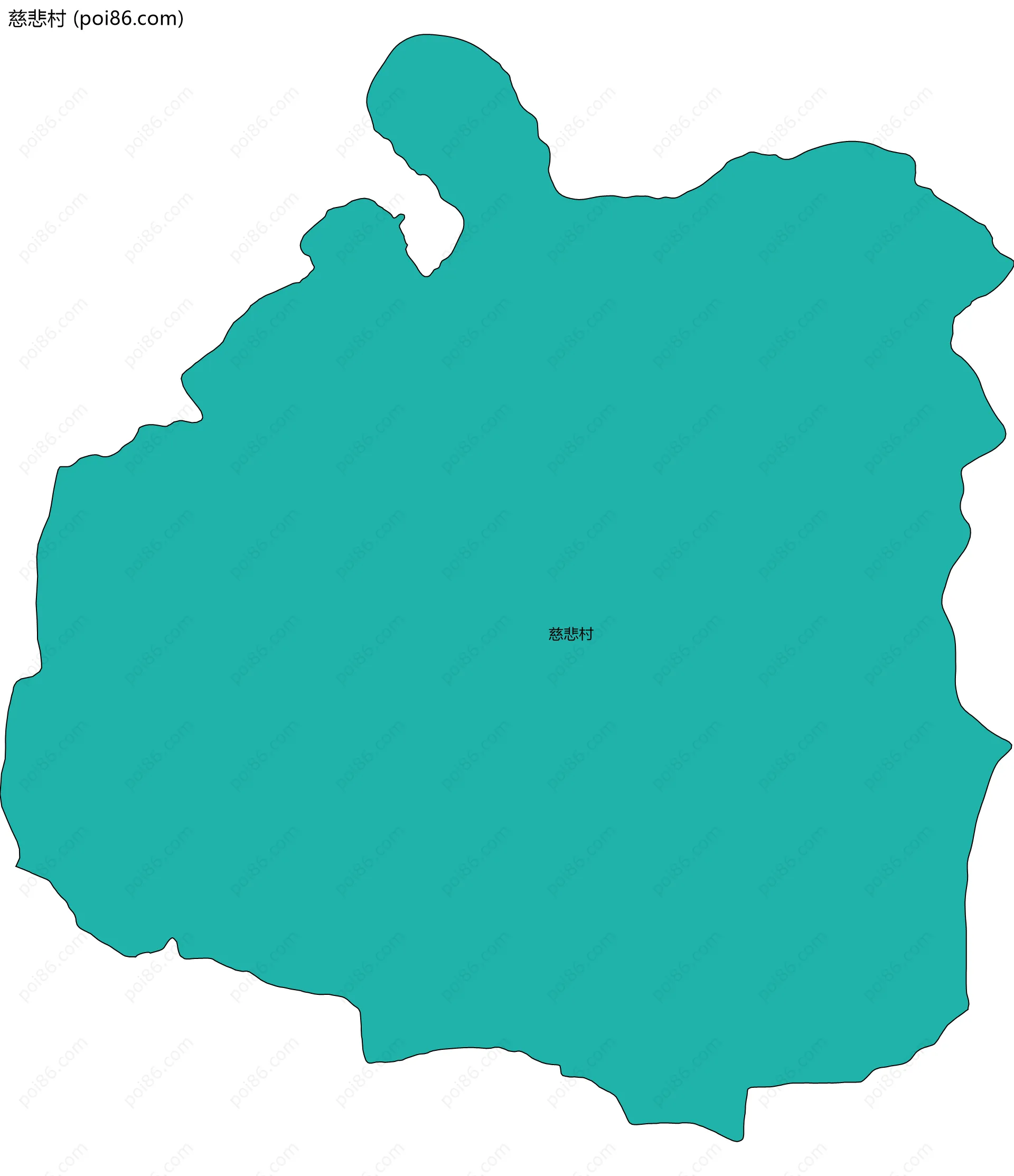 慈悲村边界地图