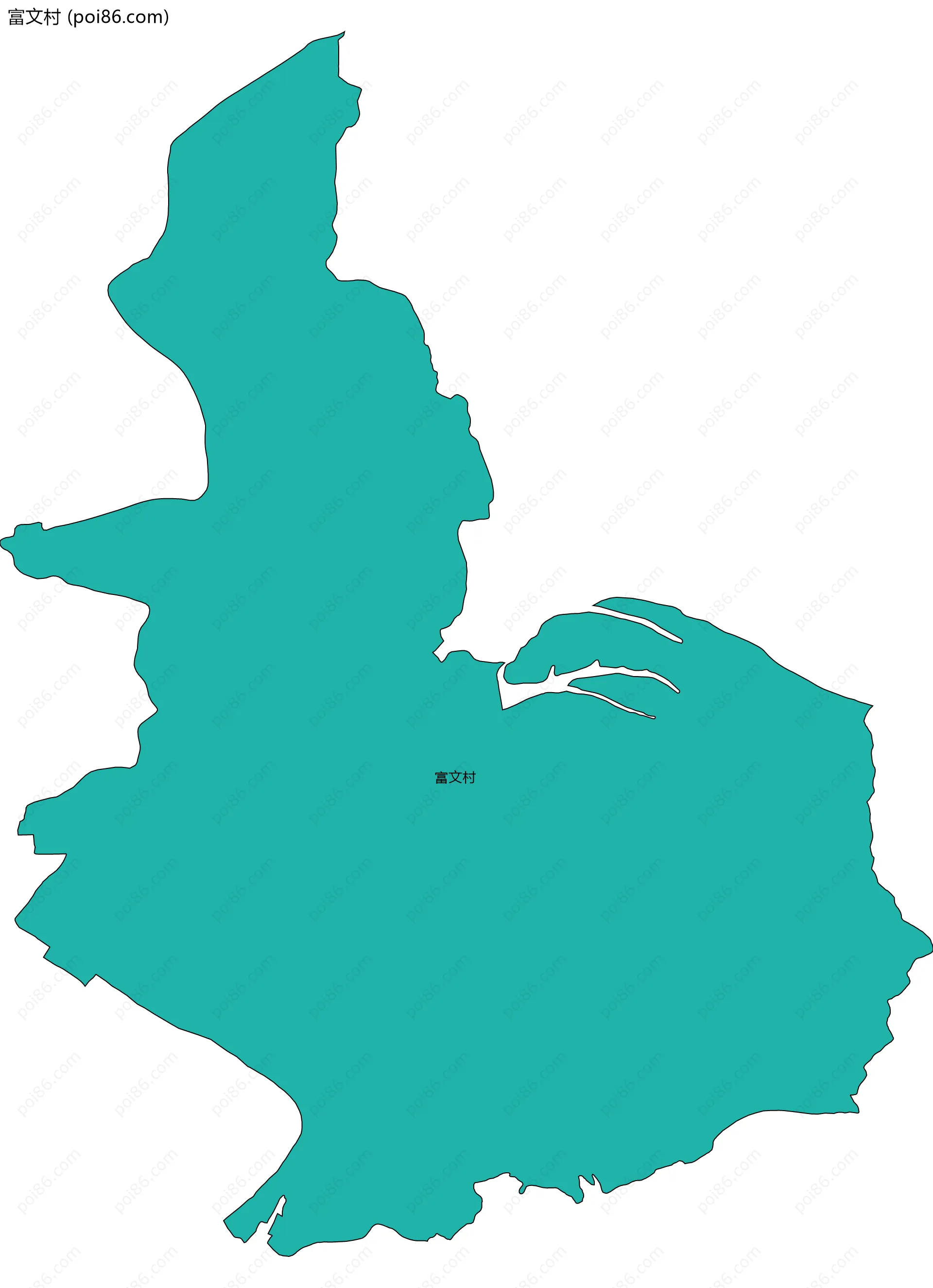 富文村边界地图