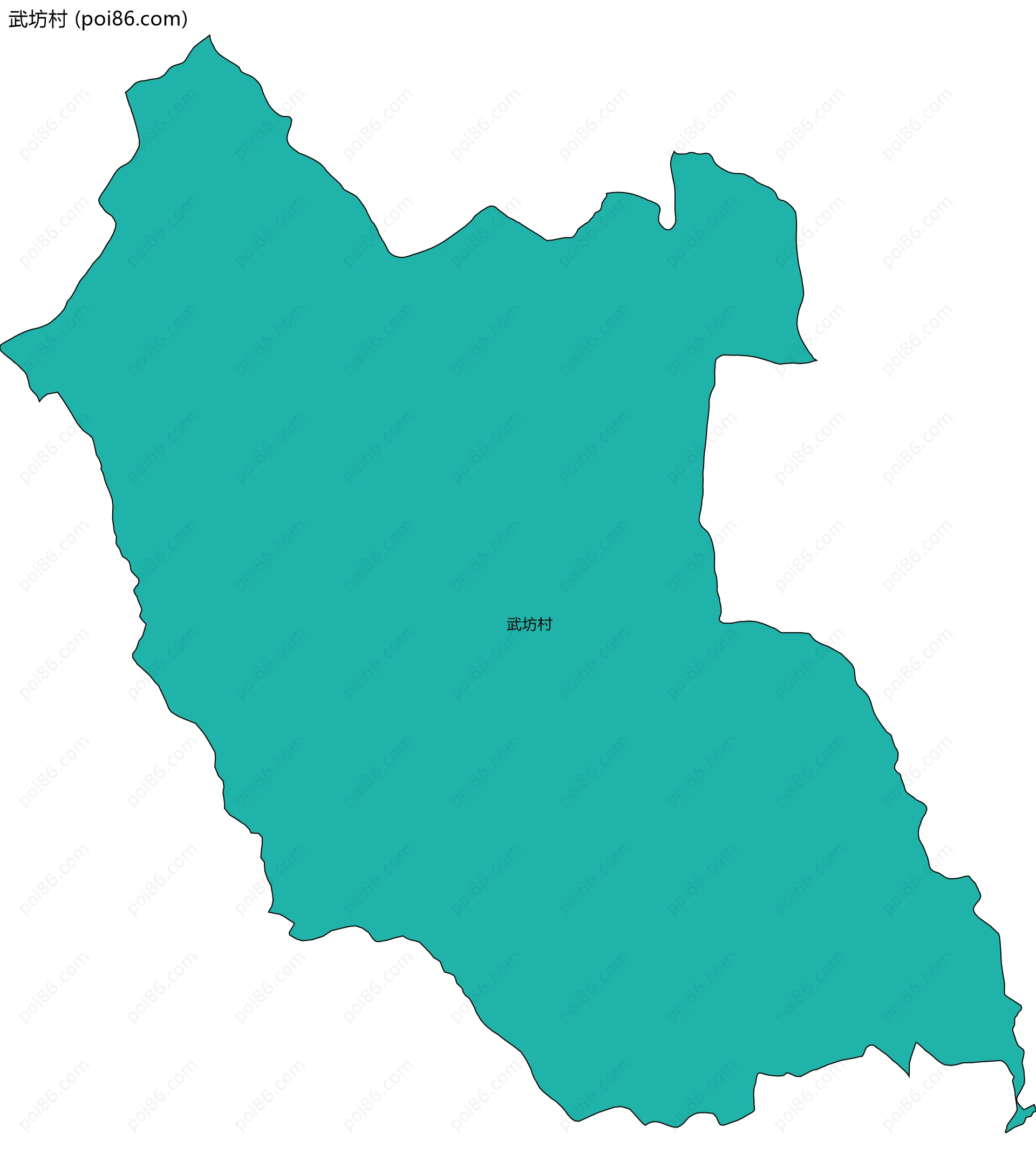 武坊村边界地图