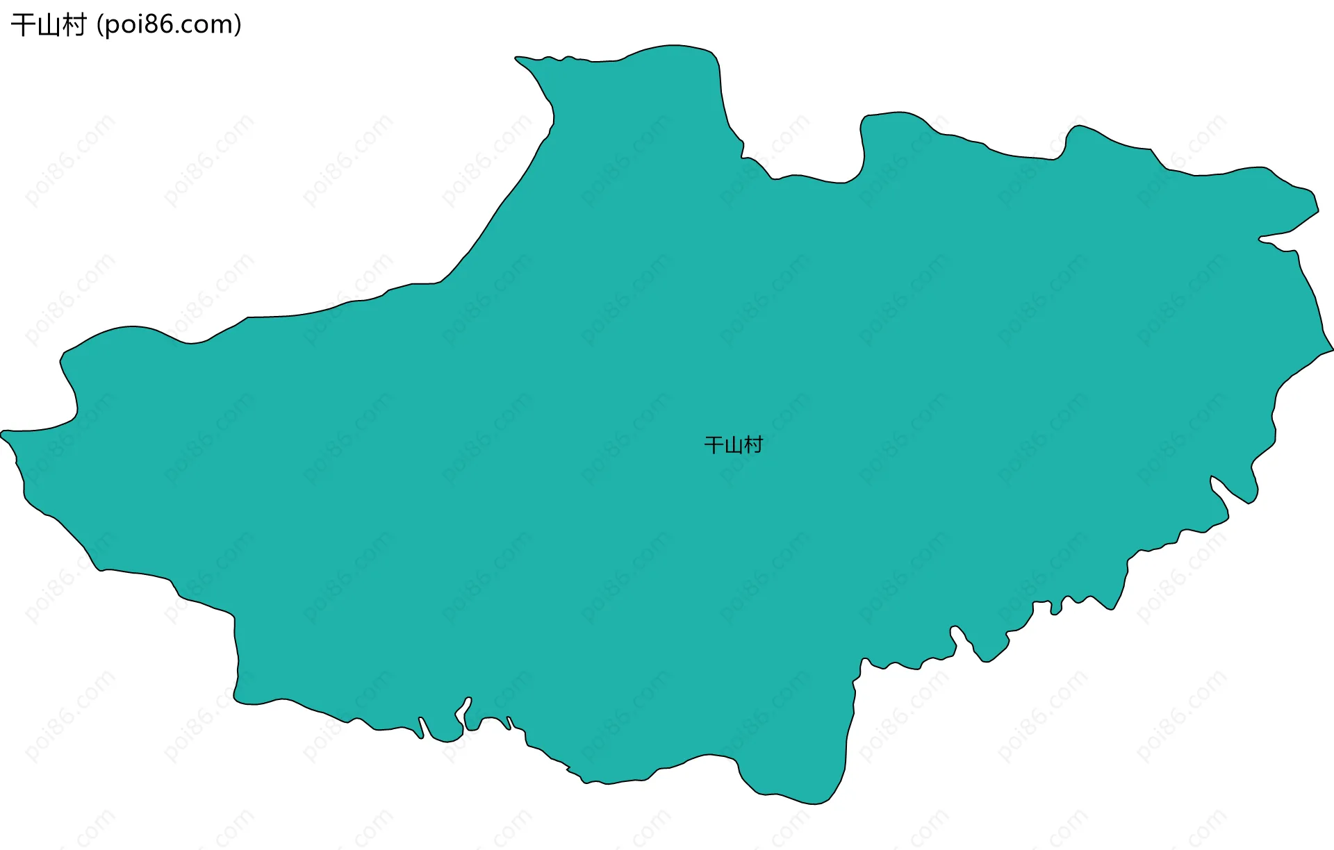 干山村边界地图