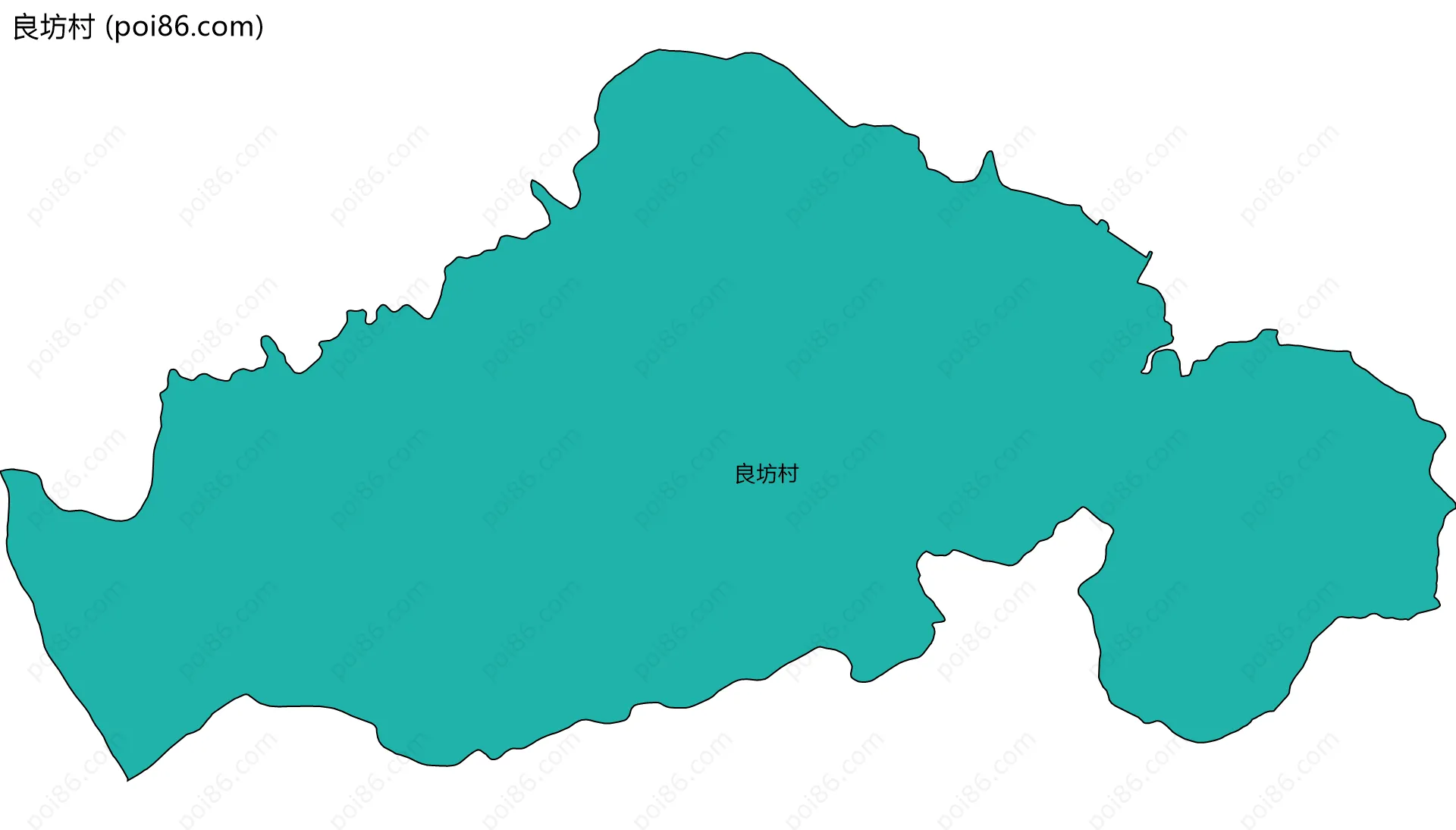 良坊村边界地图