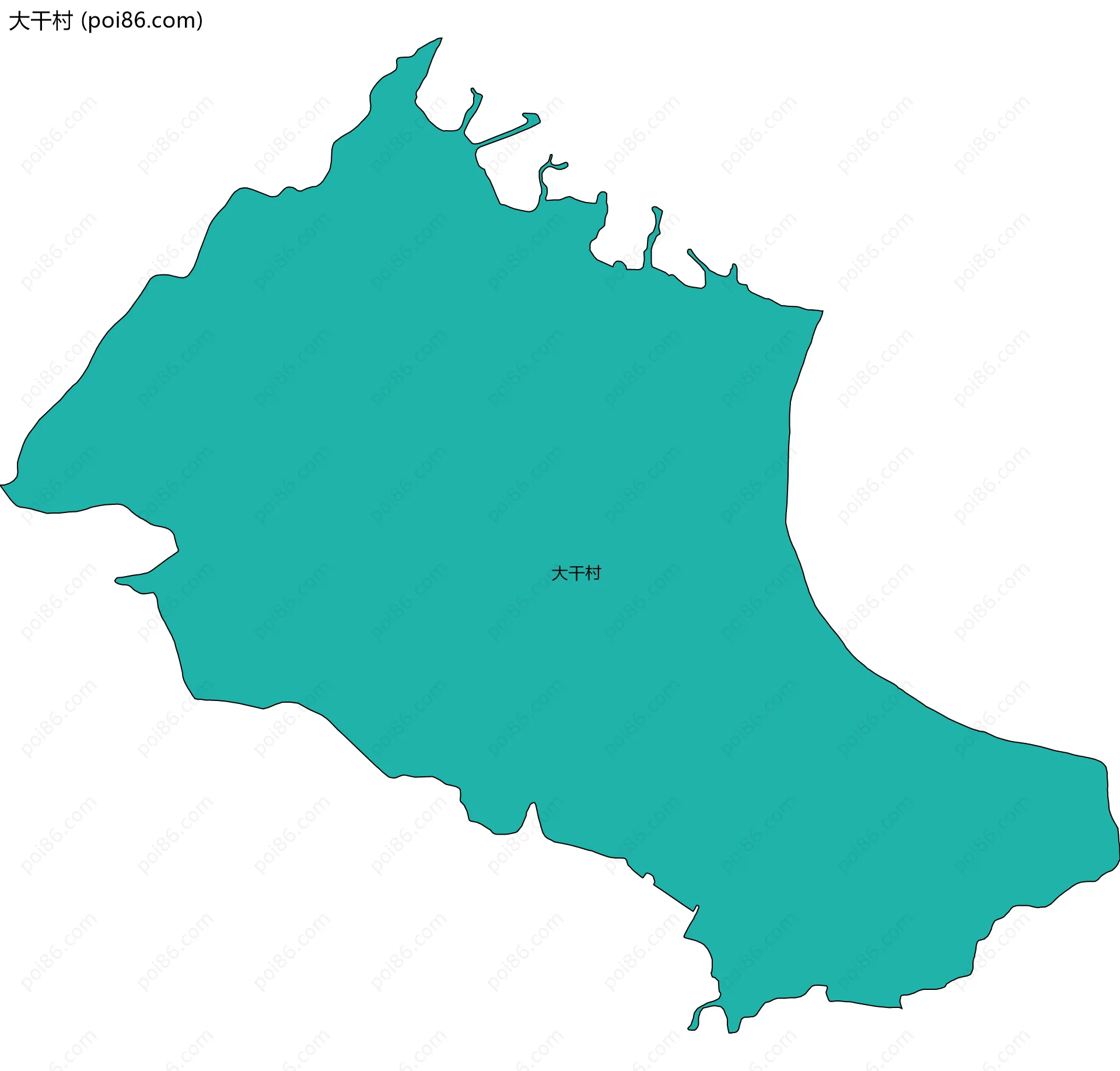 大干村边界地图