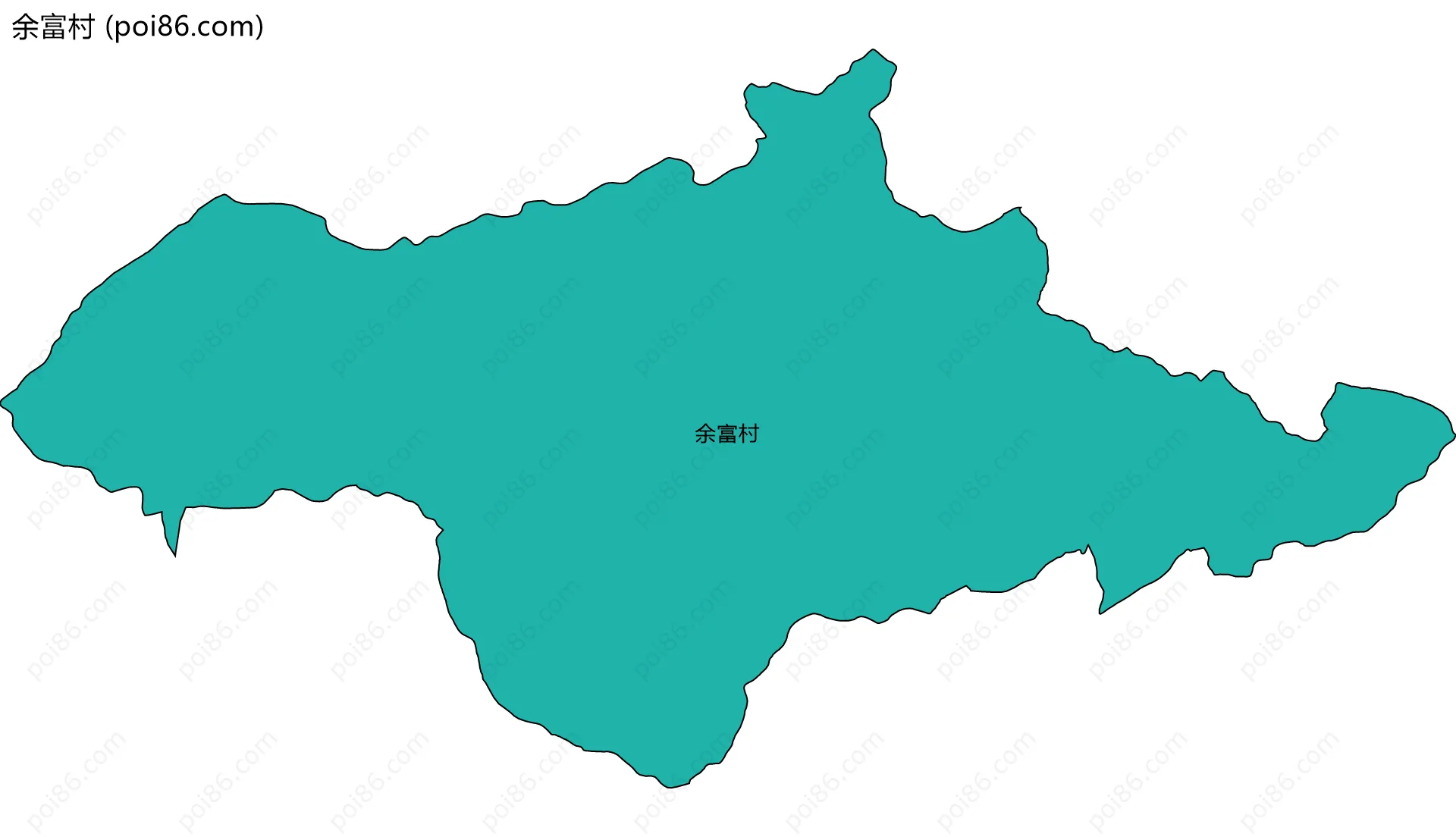 余富村边界地图