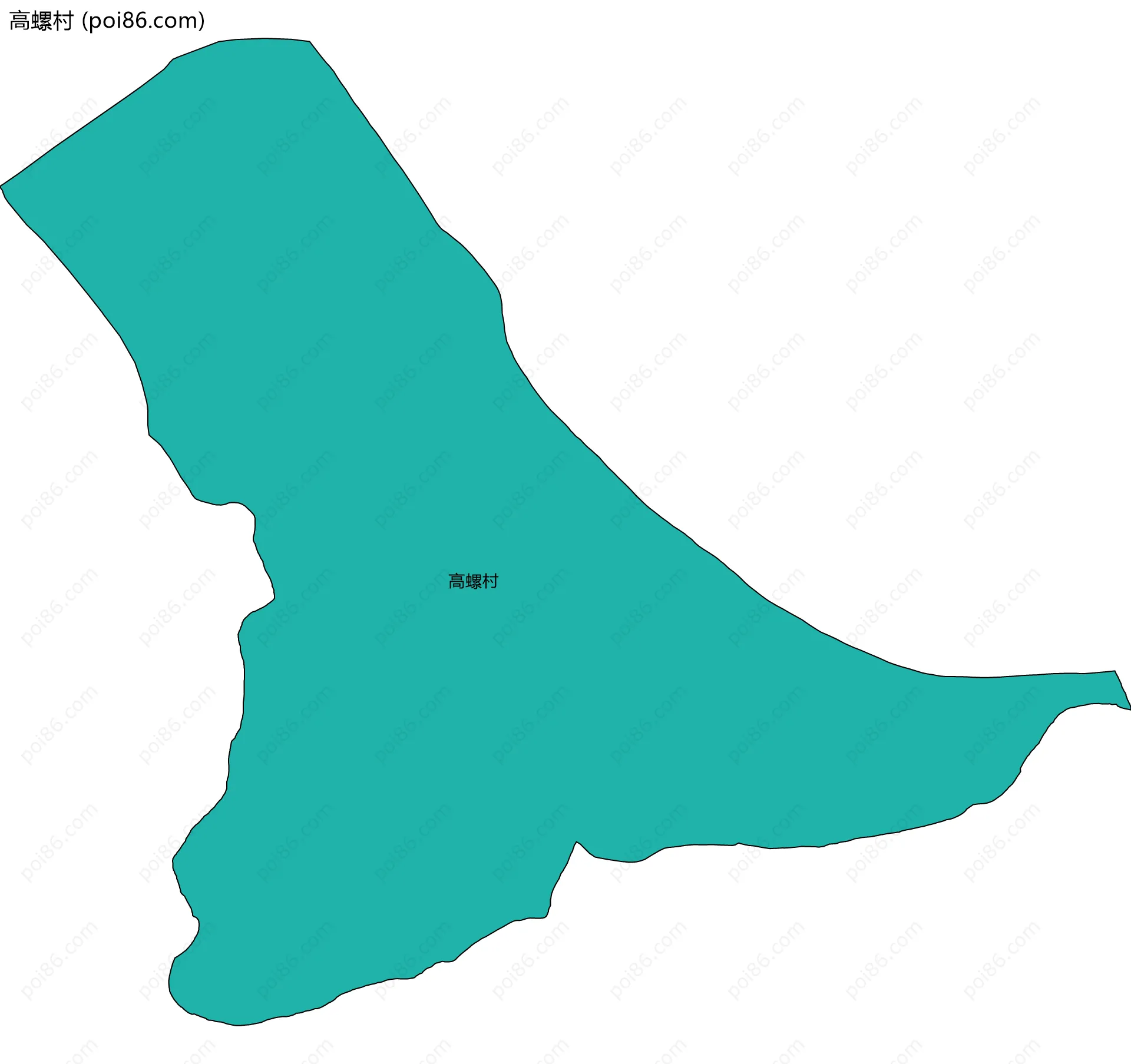 高螺村边界地图