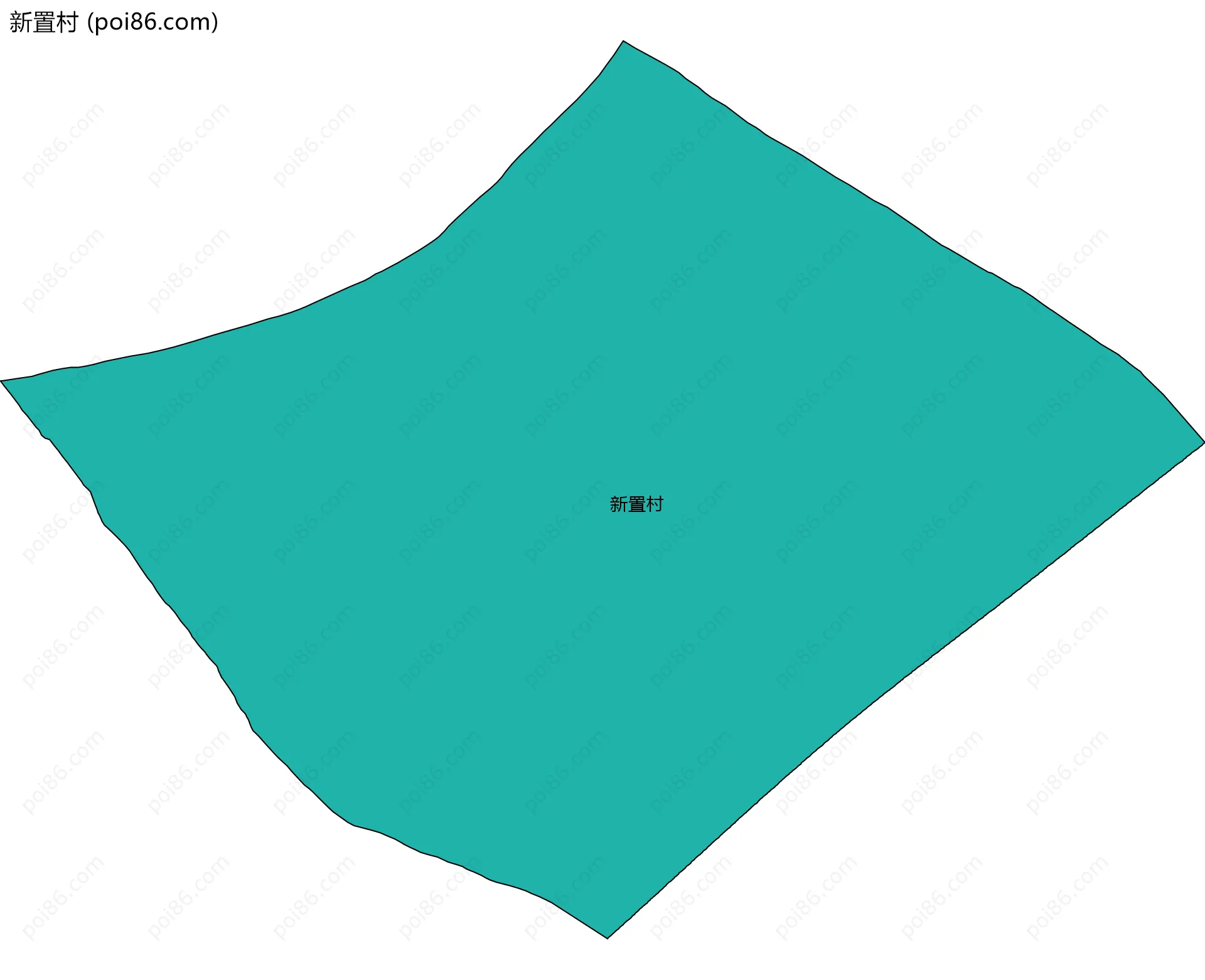 新置村边界地图