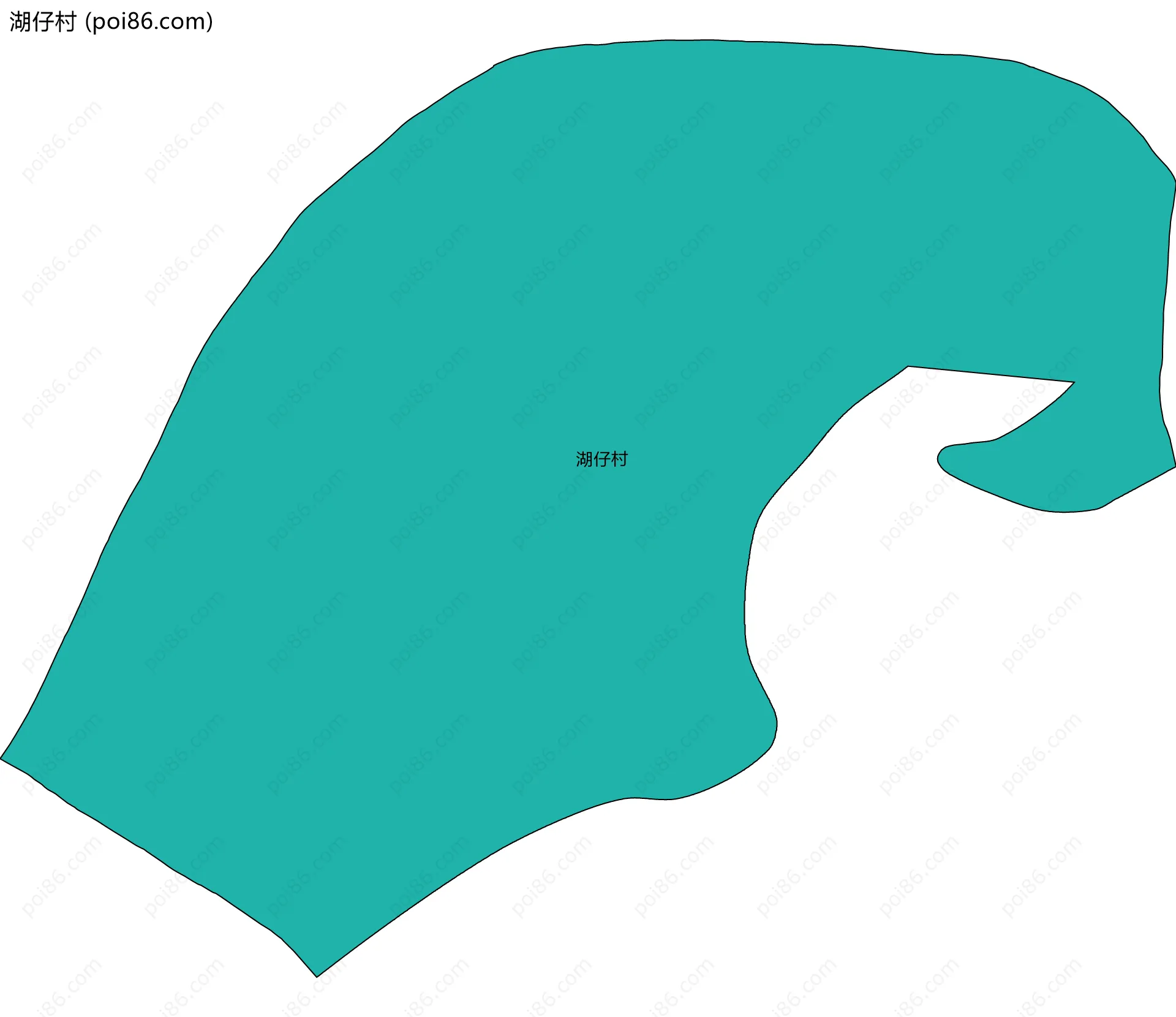 湖仔村边界地图