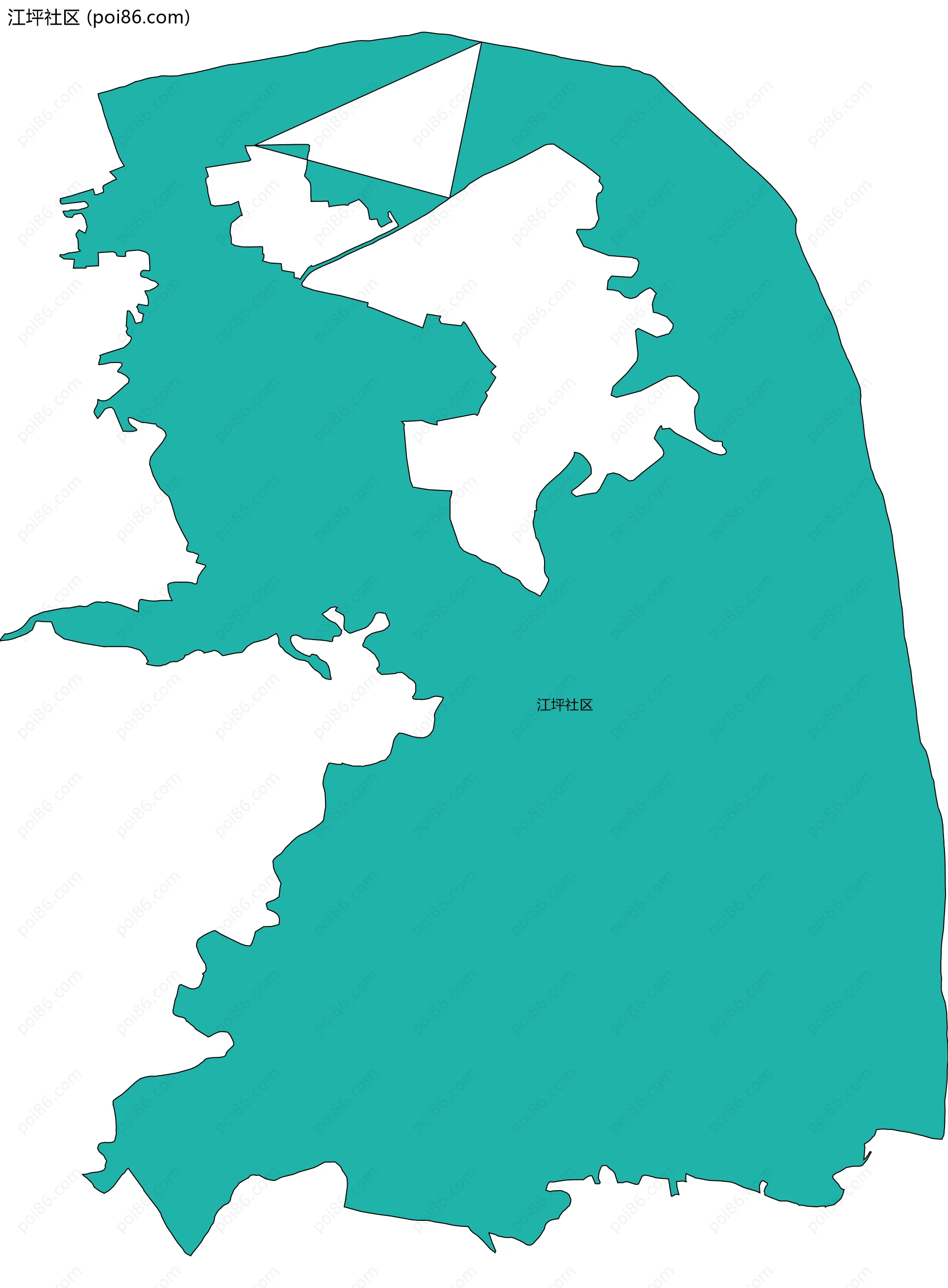 江坪社区边界地图