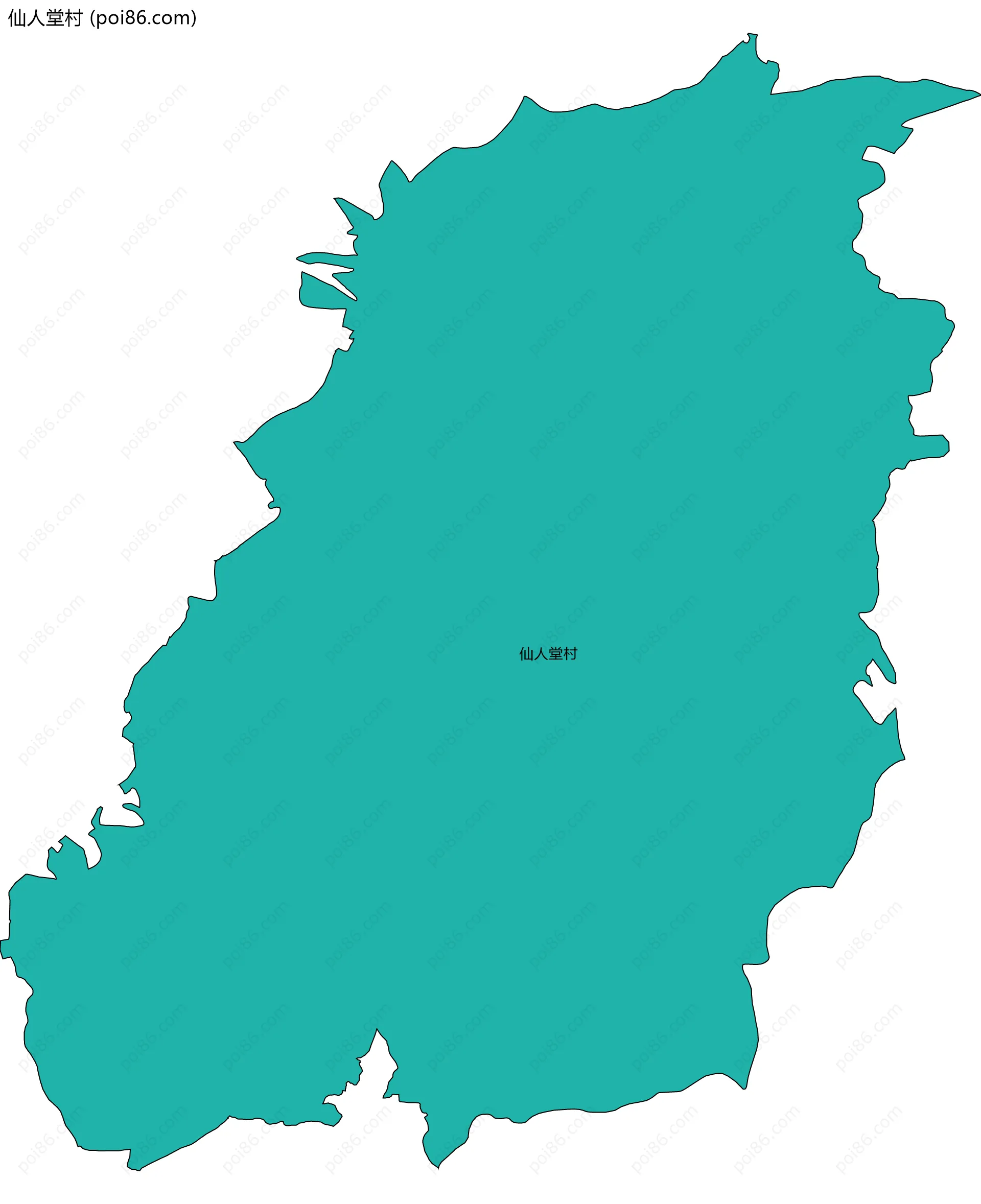 仙人堂村边界地图