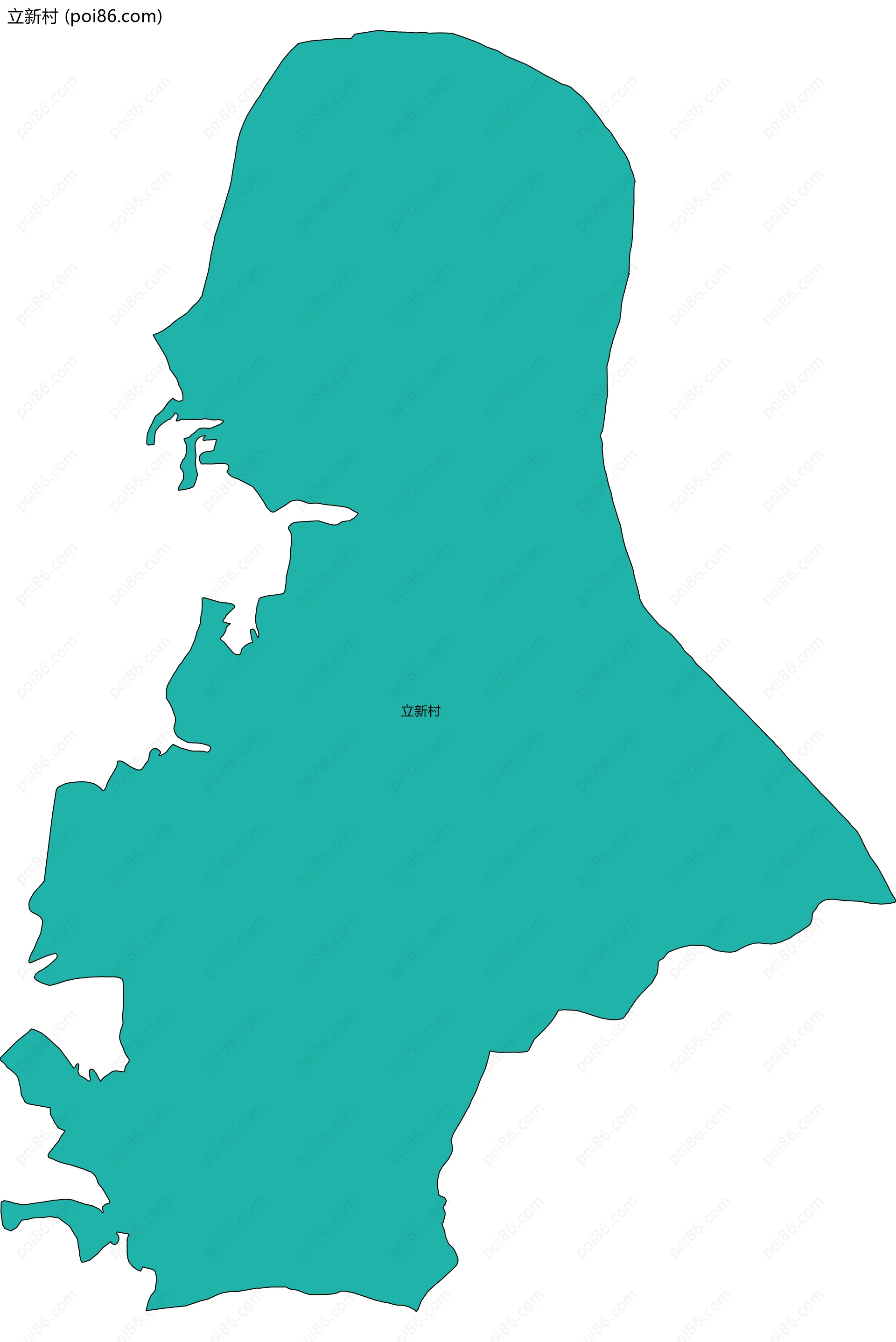 立新村边界地图