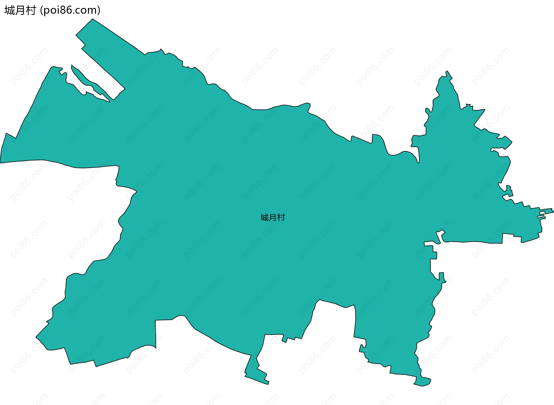 城月村边界地图