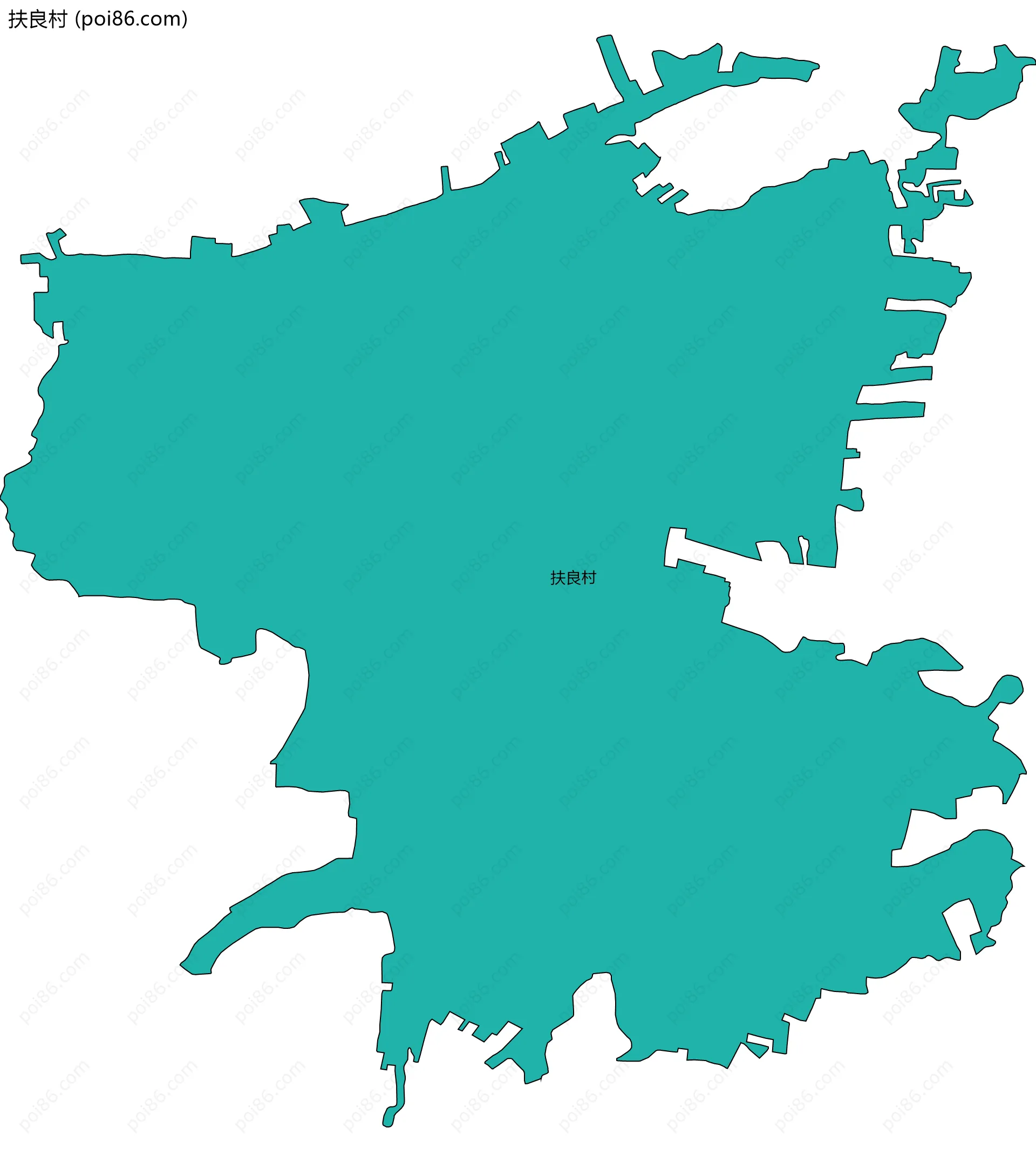 扶良村边界地图