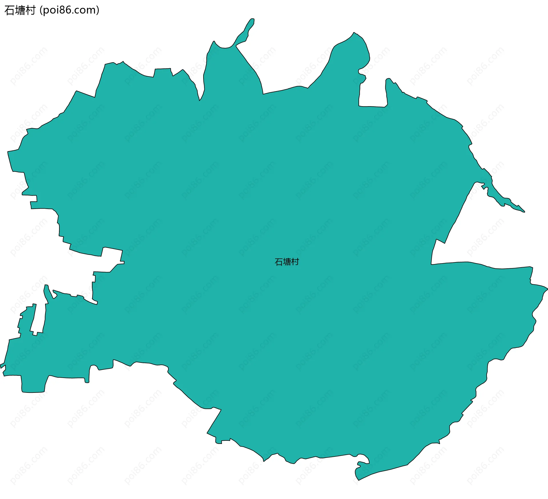 石塘村边界地图