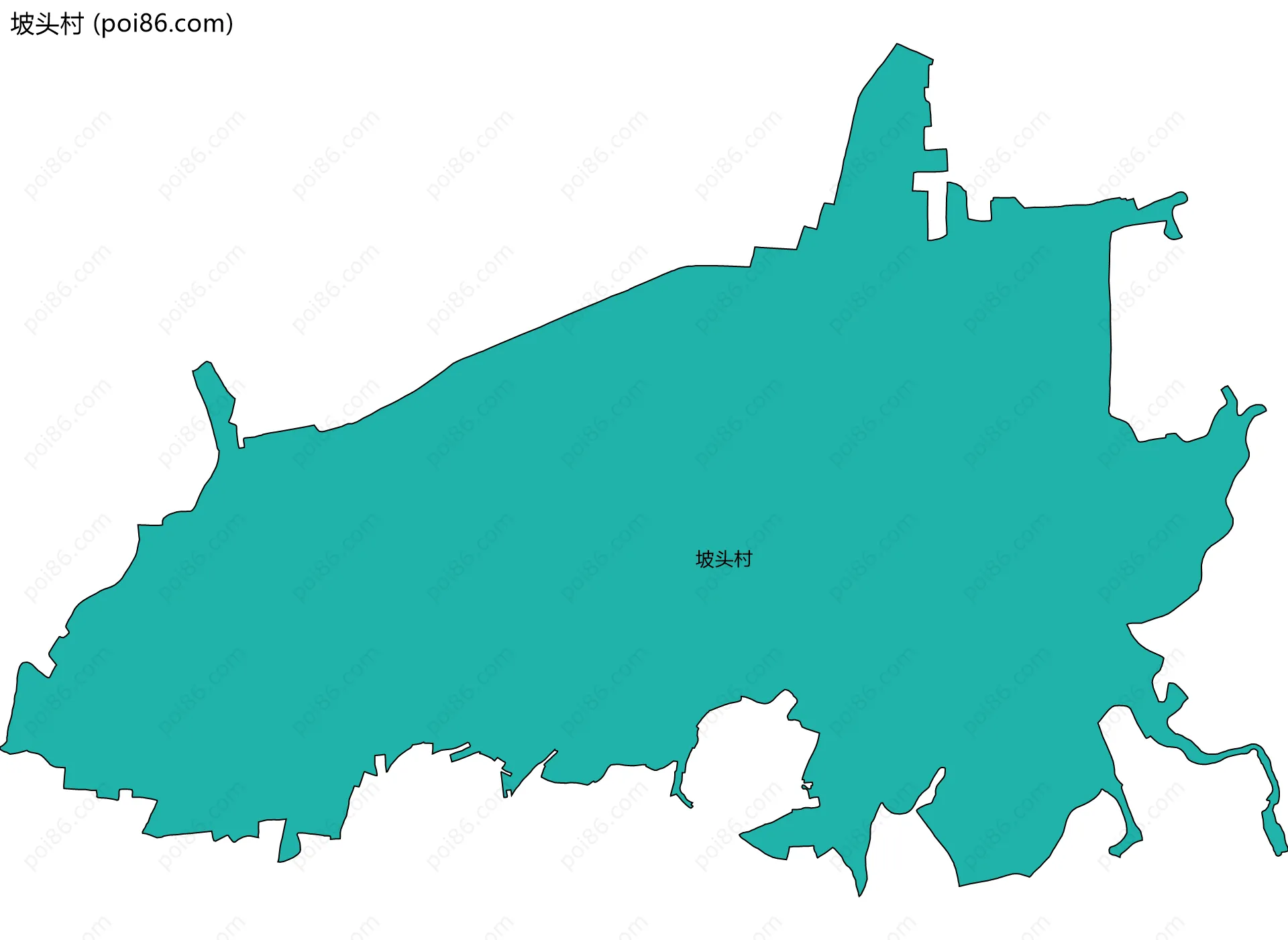 坡头村边界地图
