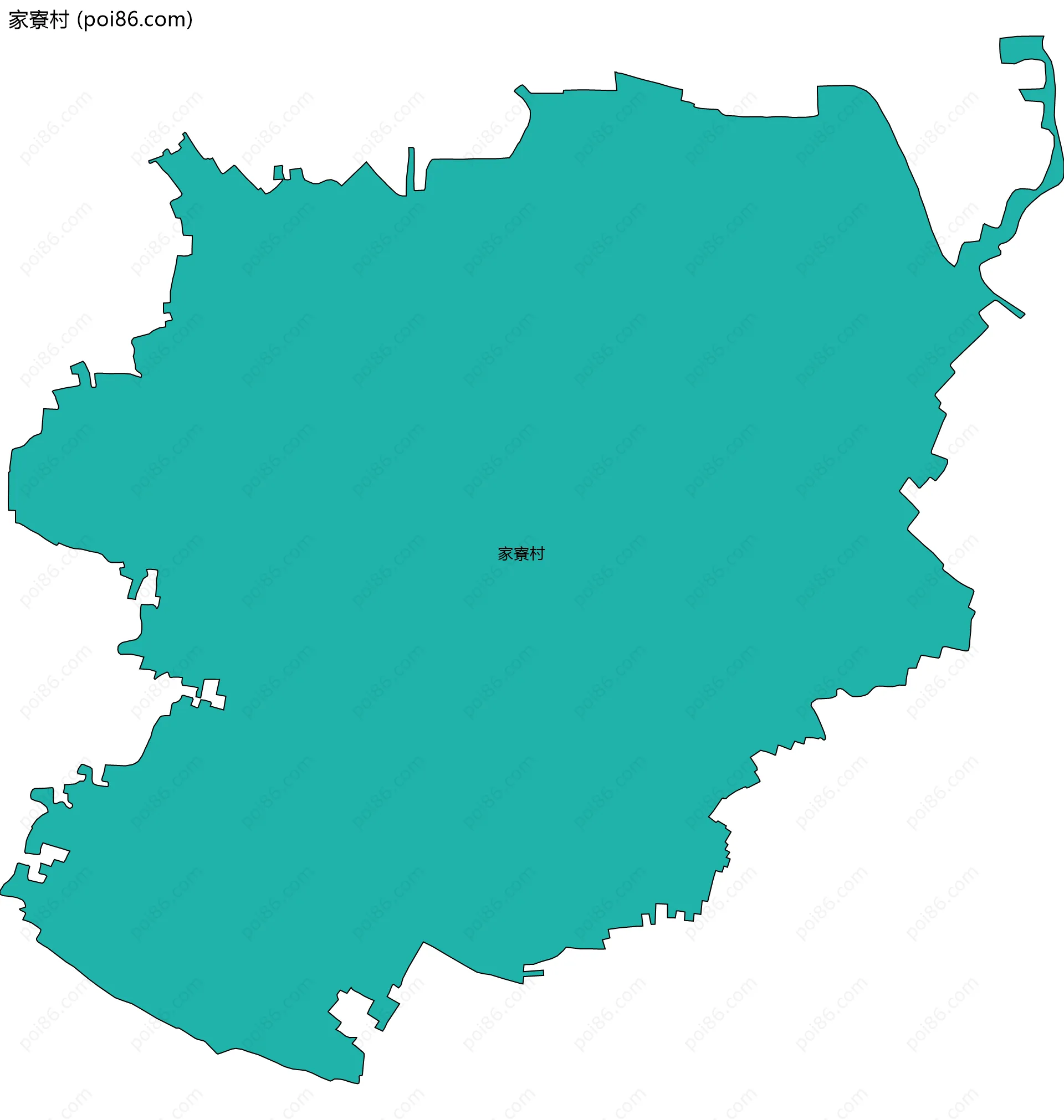家寮村边界地图