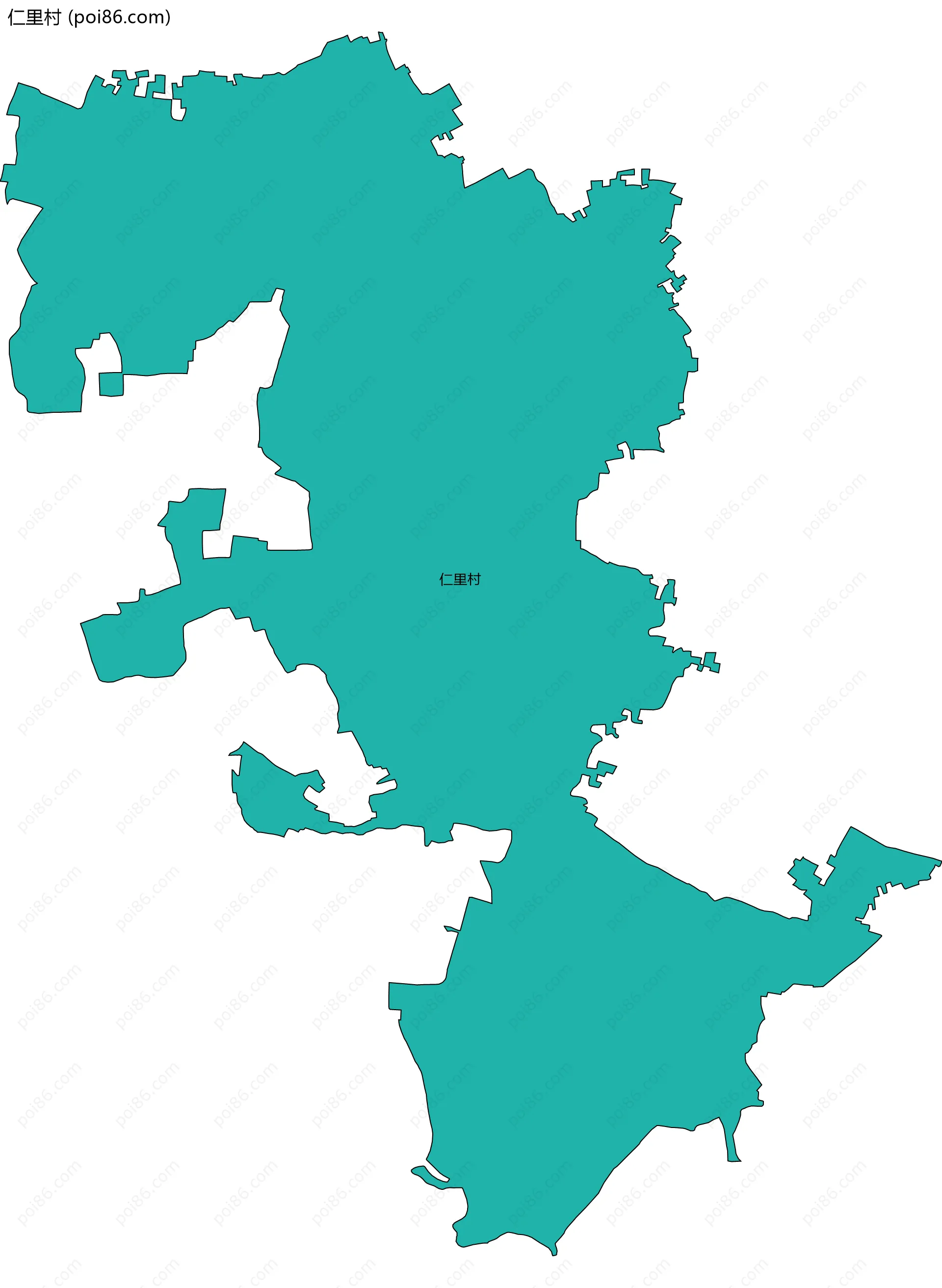 仁里村边界地图