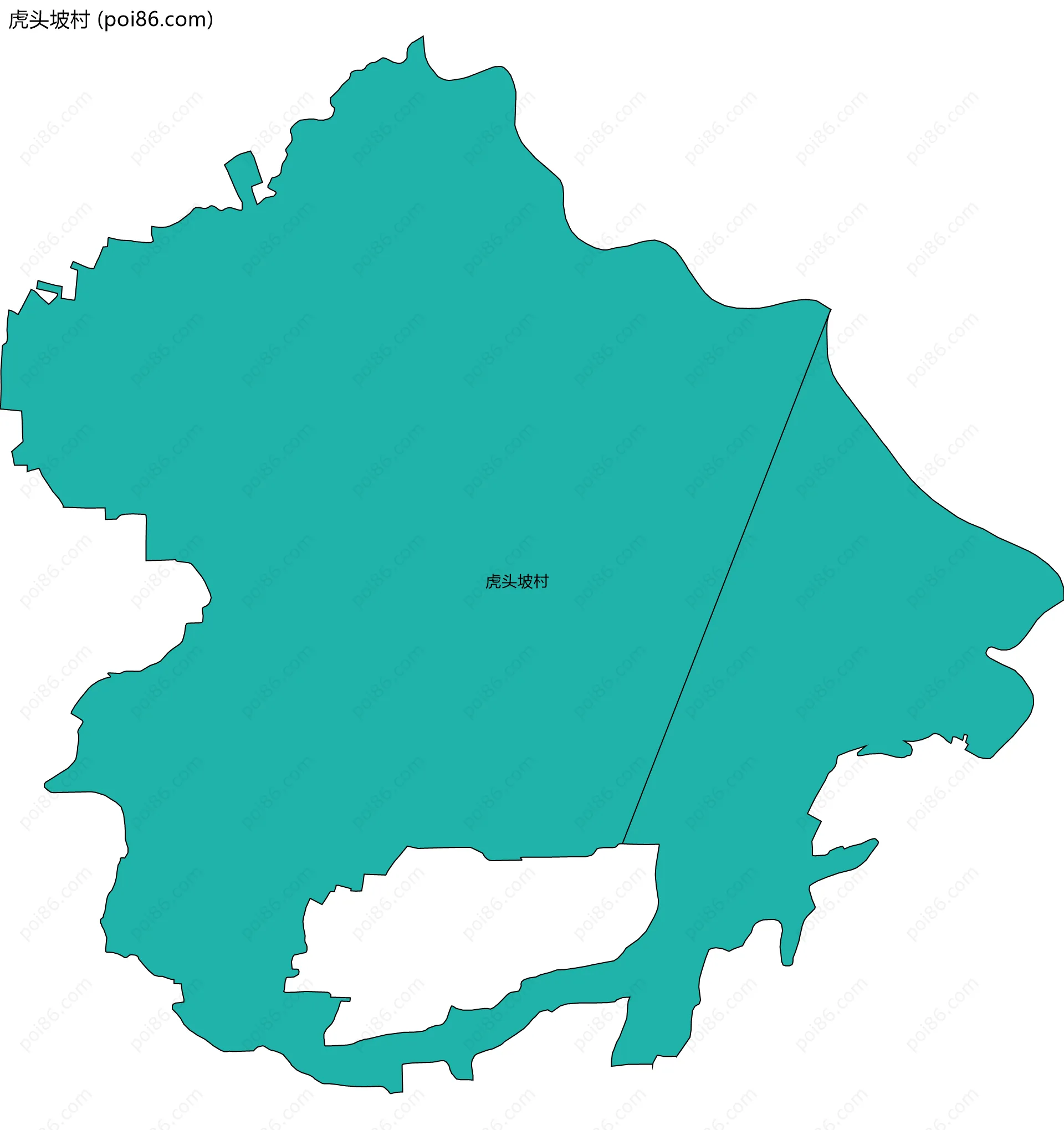 虎头坡村边界地图