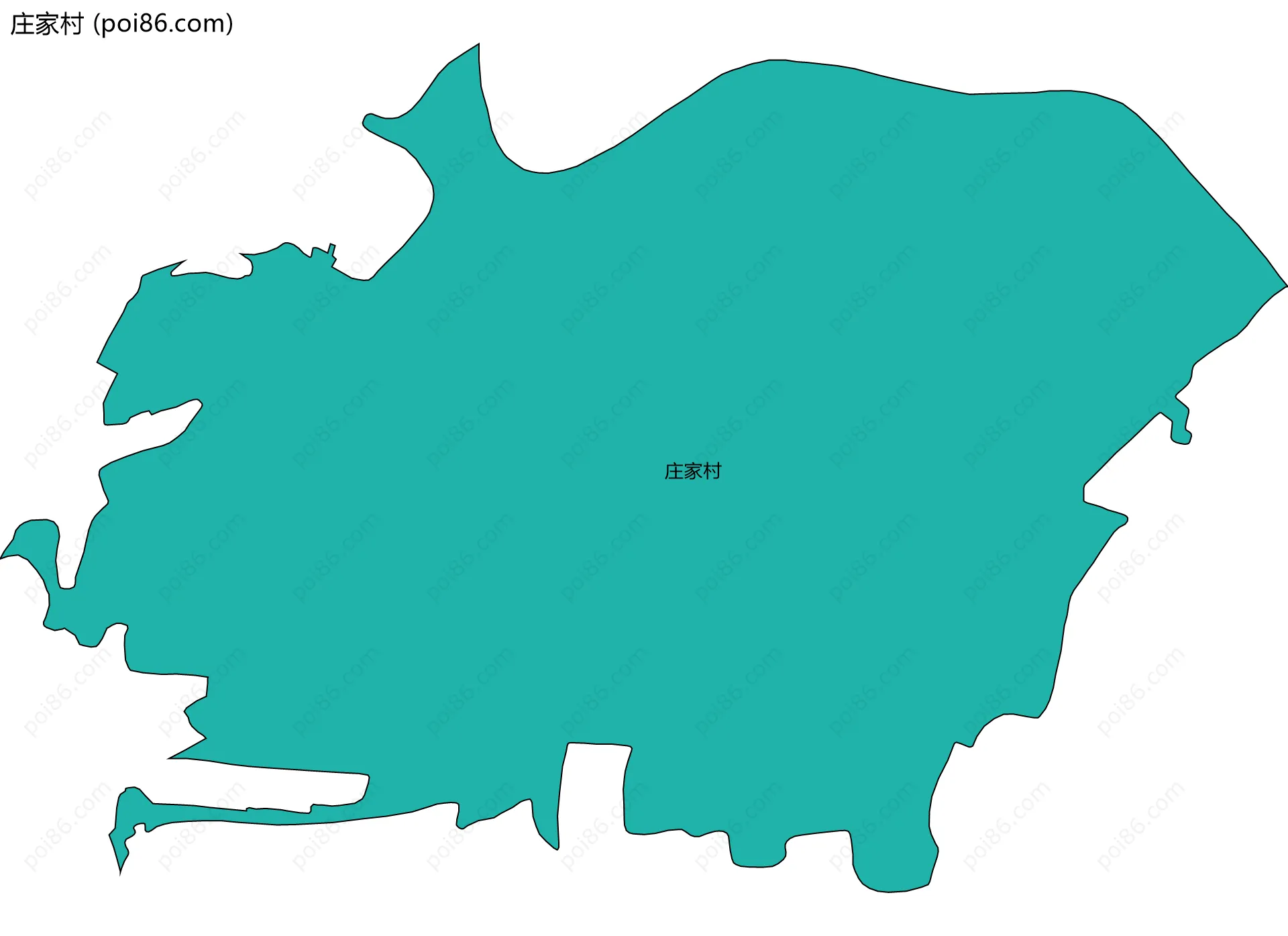 庄家村边界地图