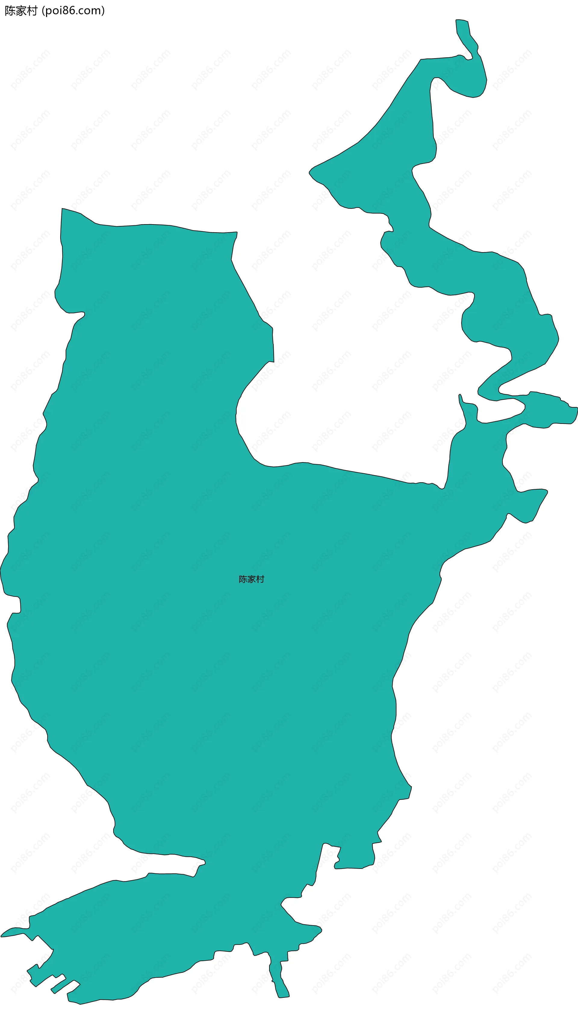 陈家村边界地图