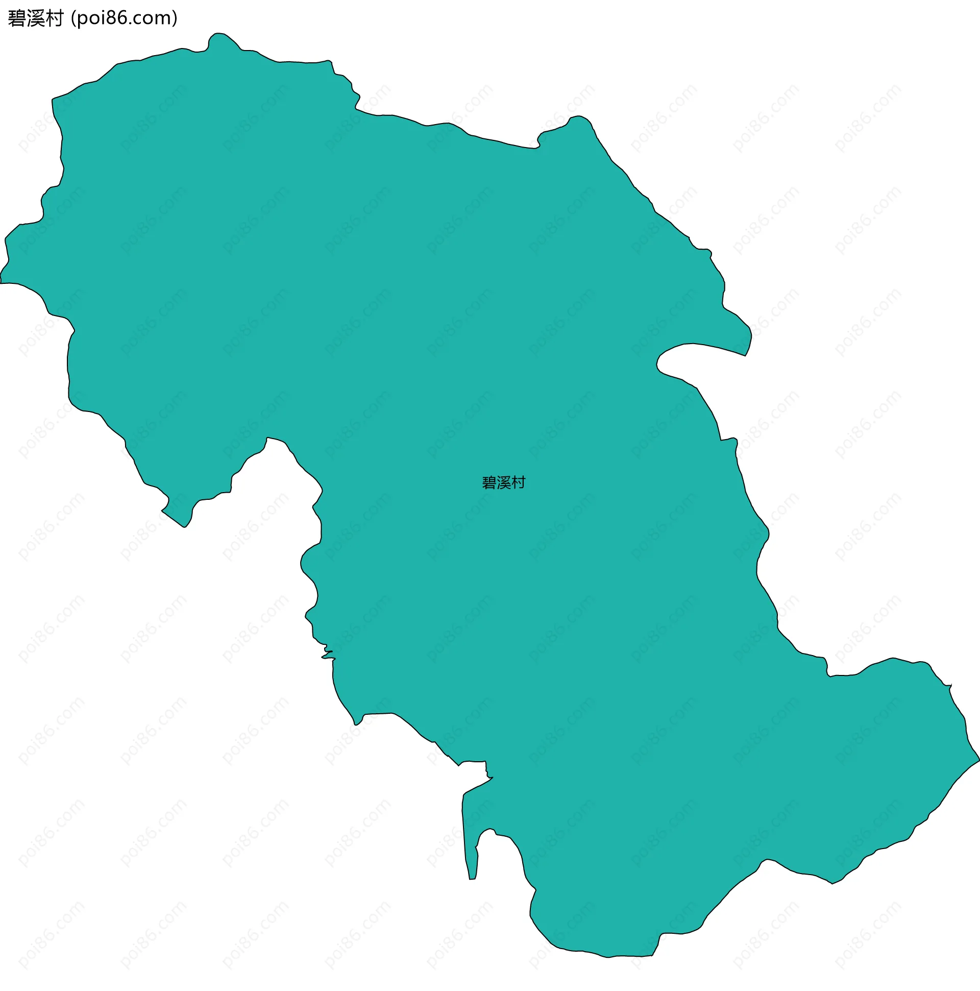 碧溪村边界地图