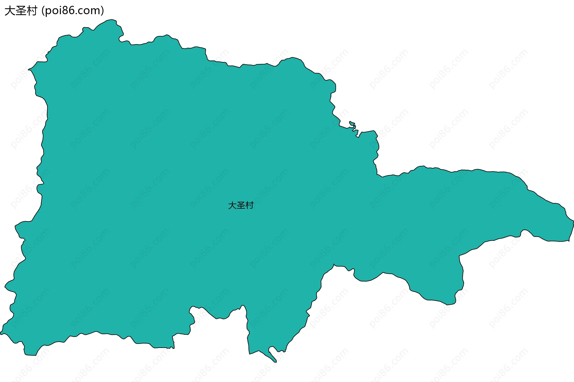 大圣村边界地图