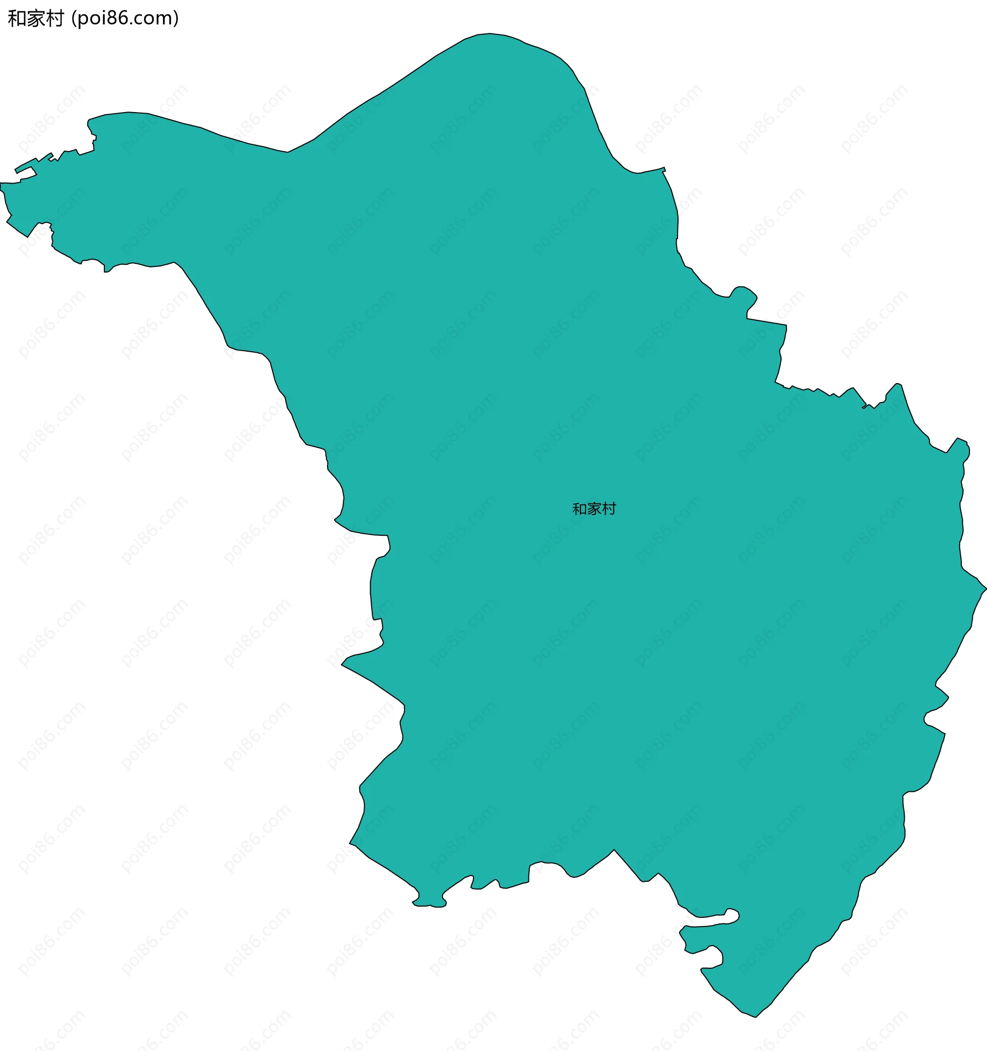 和家村边界地图