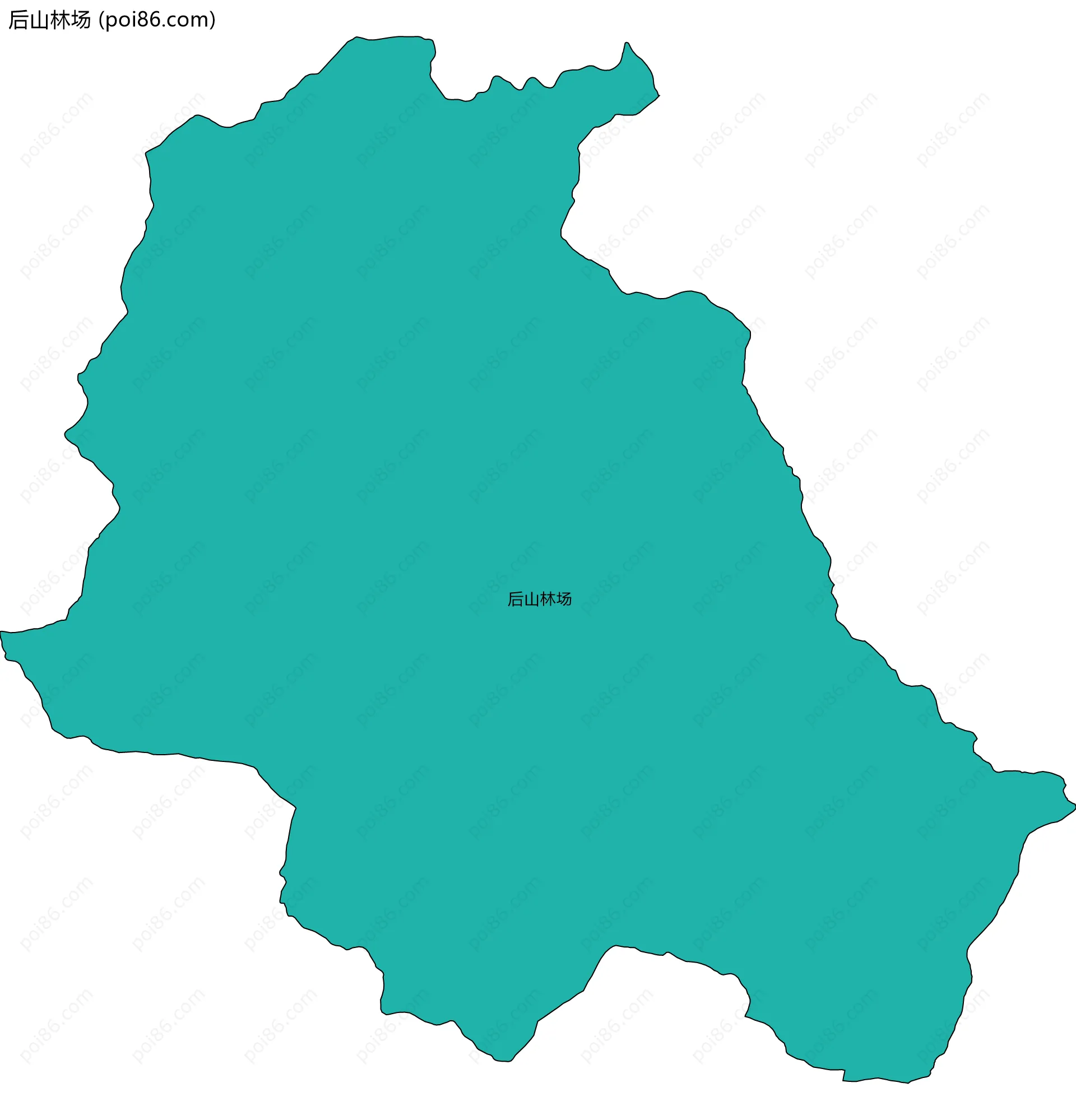 后山林场边界地图