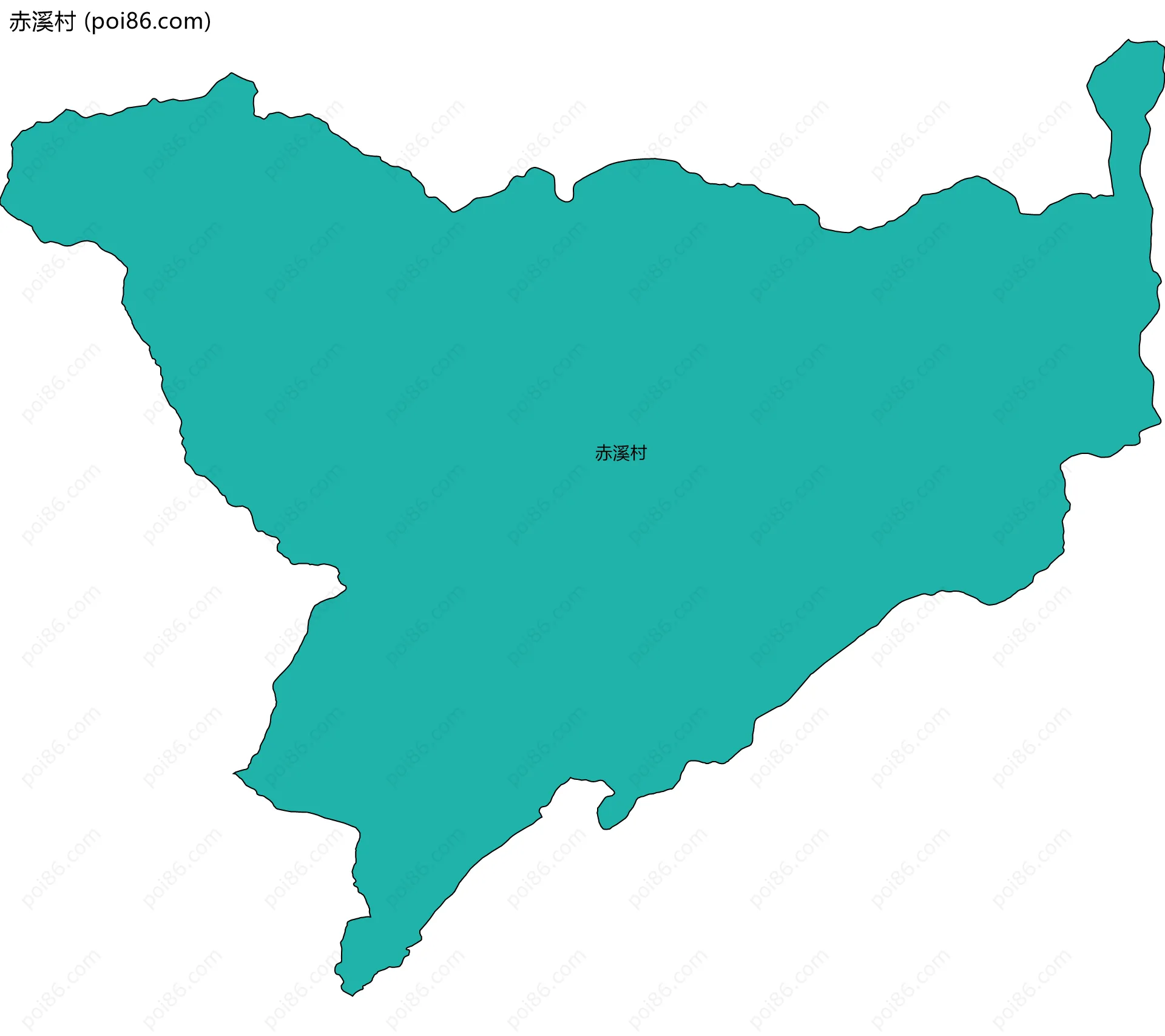 赤溪村边界地图
