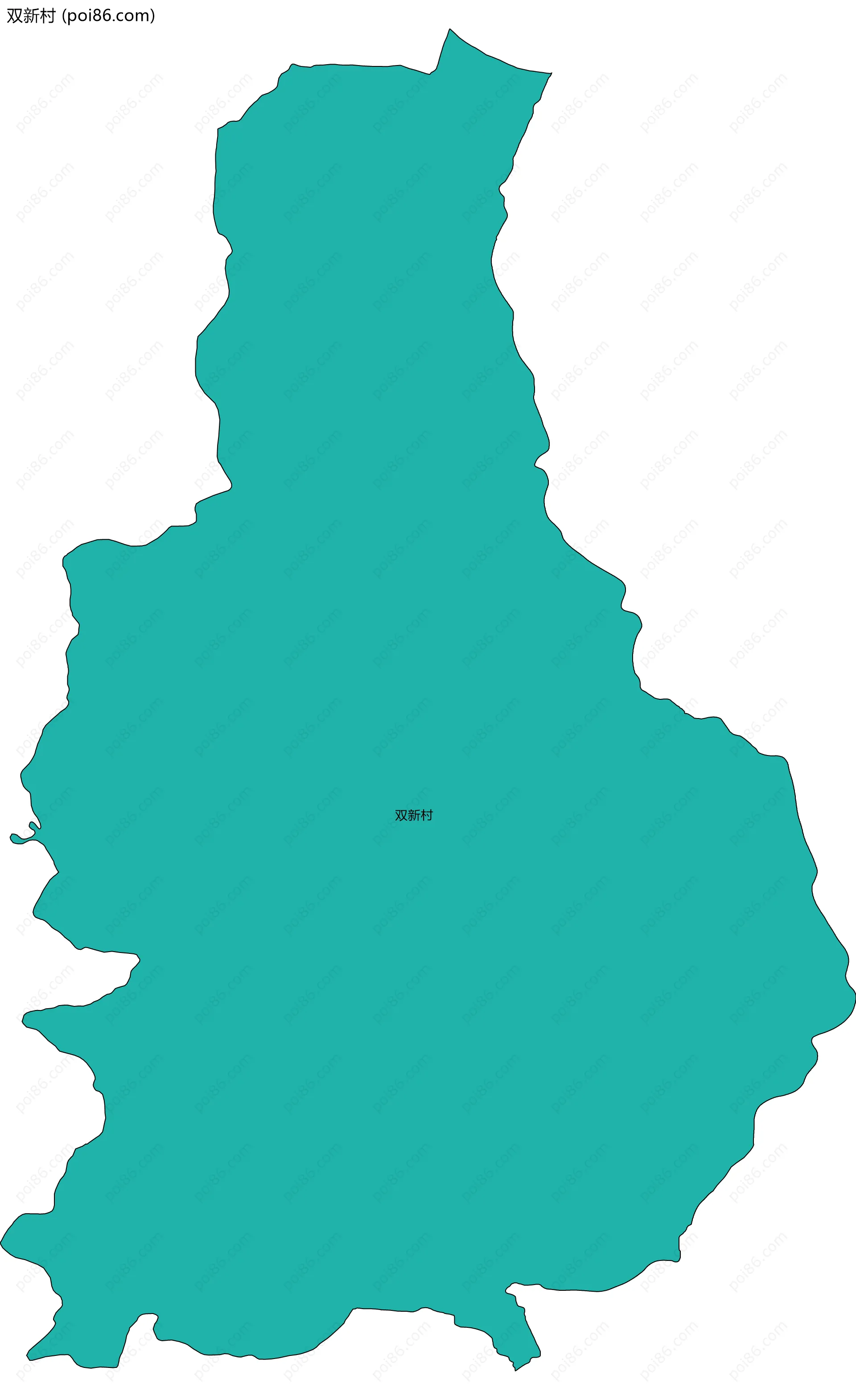 双新村边界地图