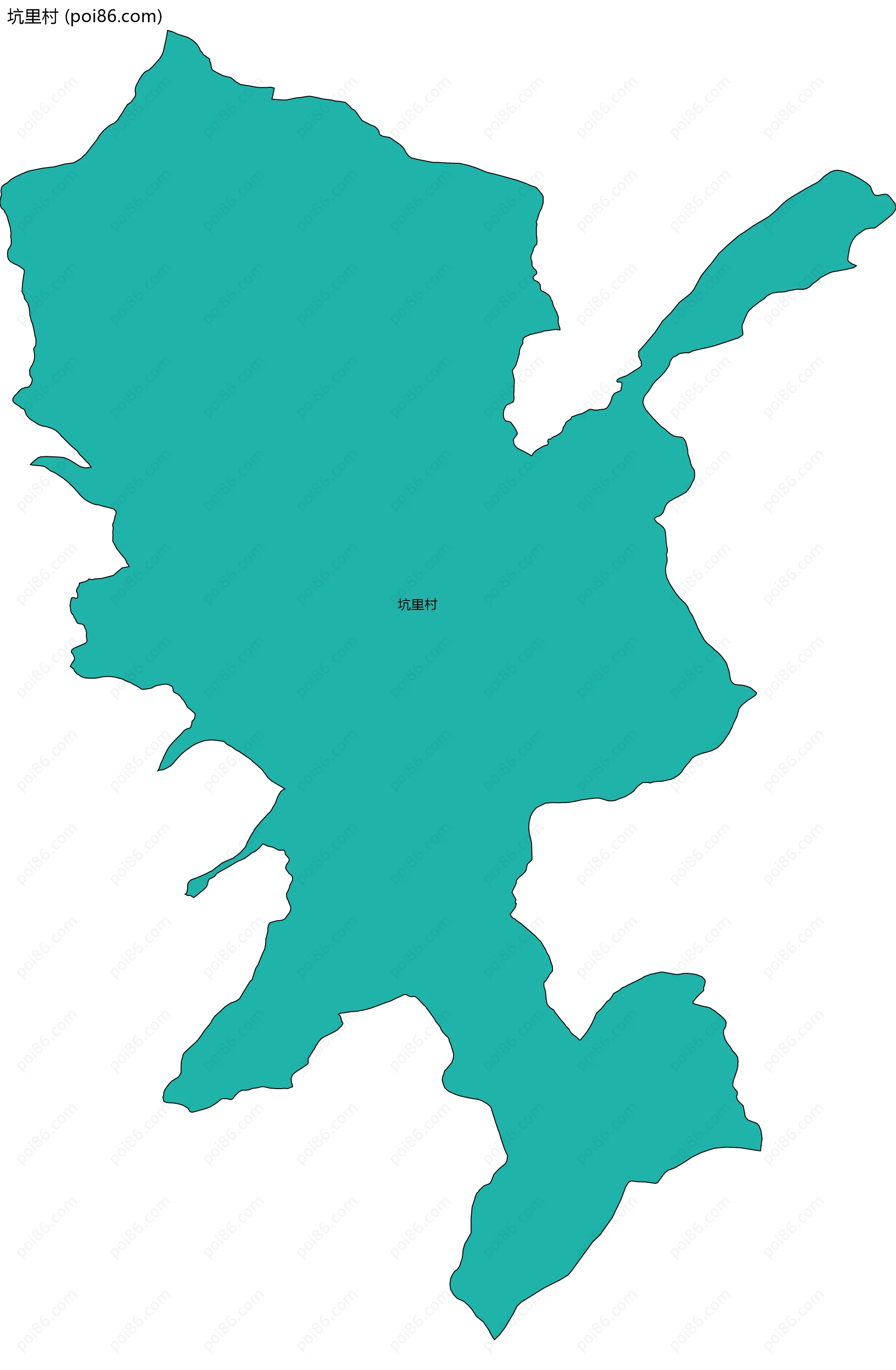 坑里村边界地图