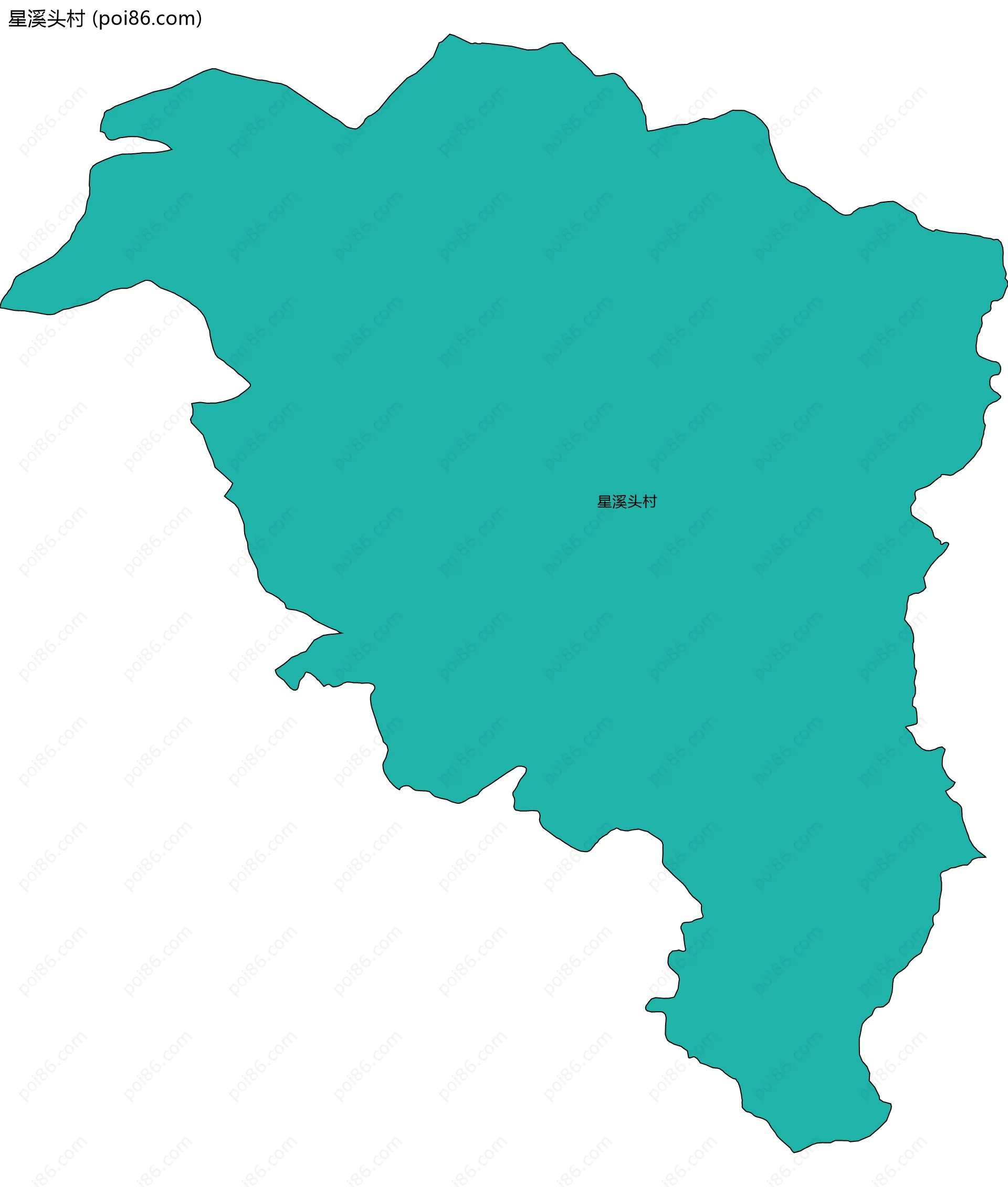 星溪头村边界地图