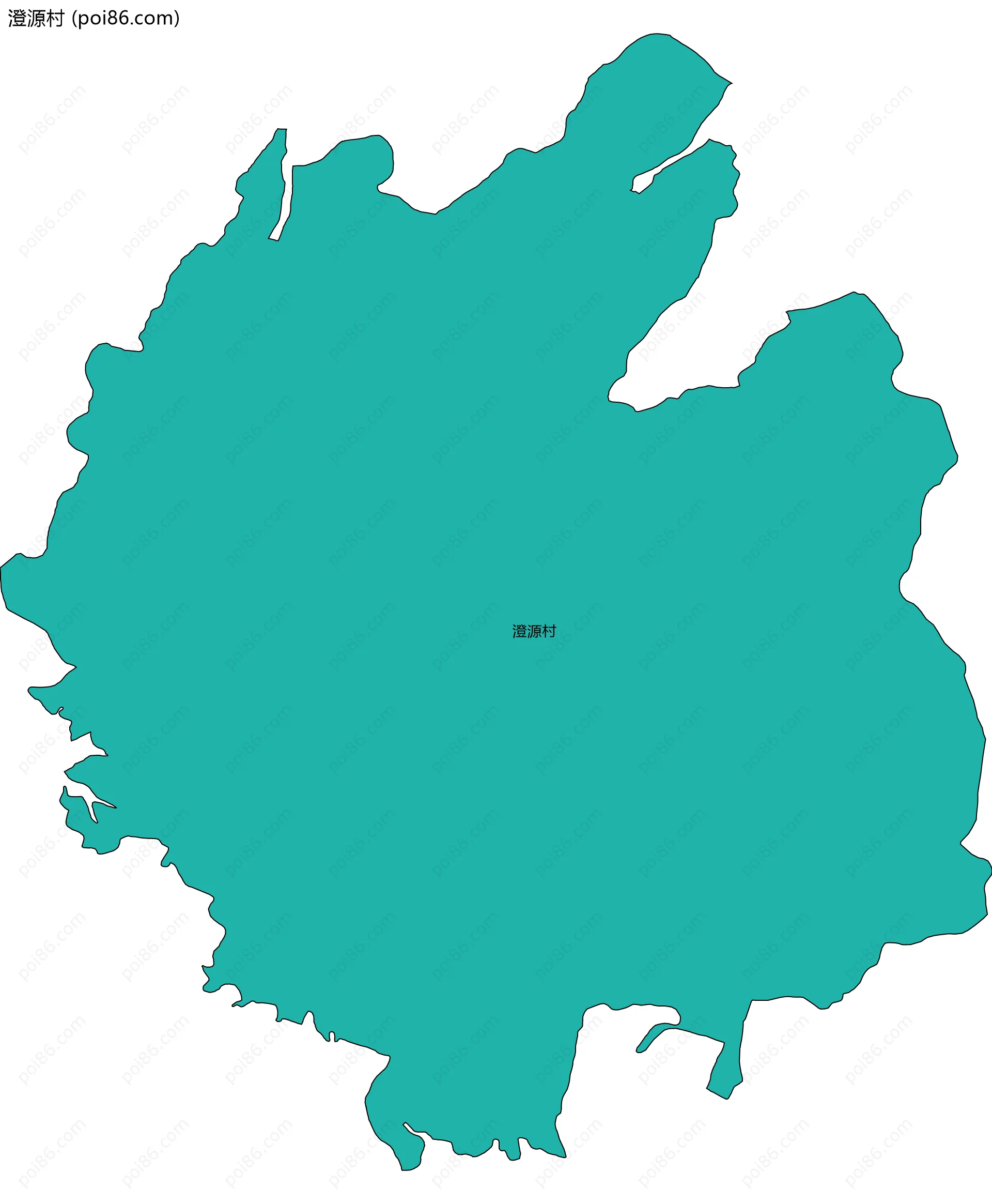 澄源村边界地图