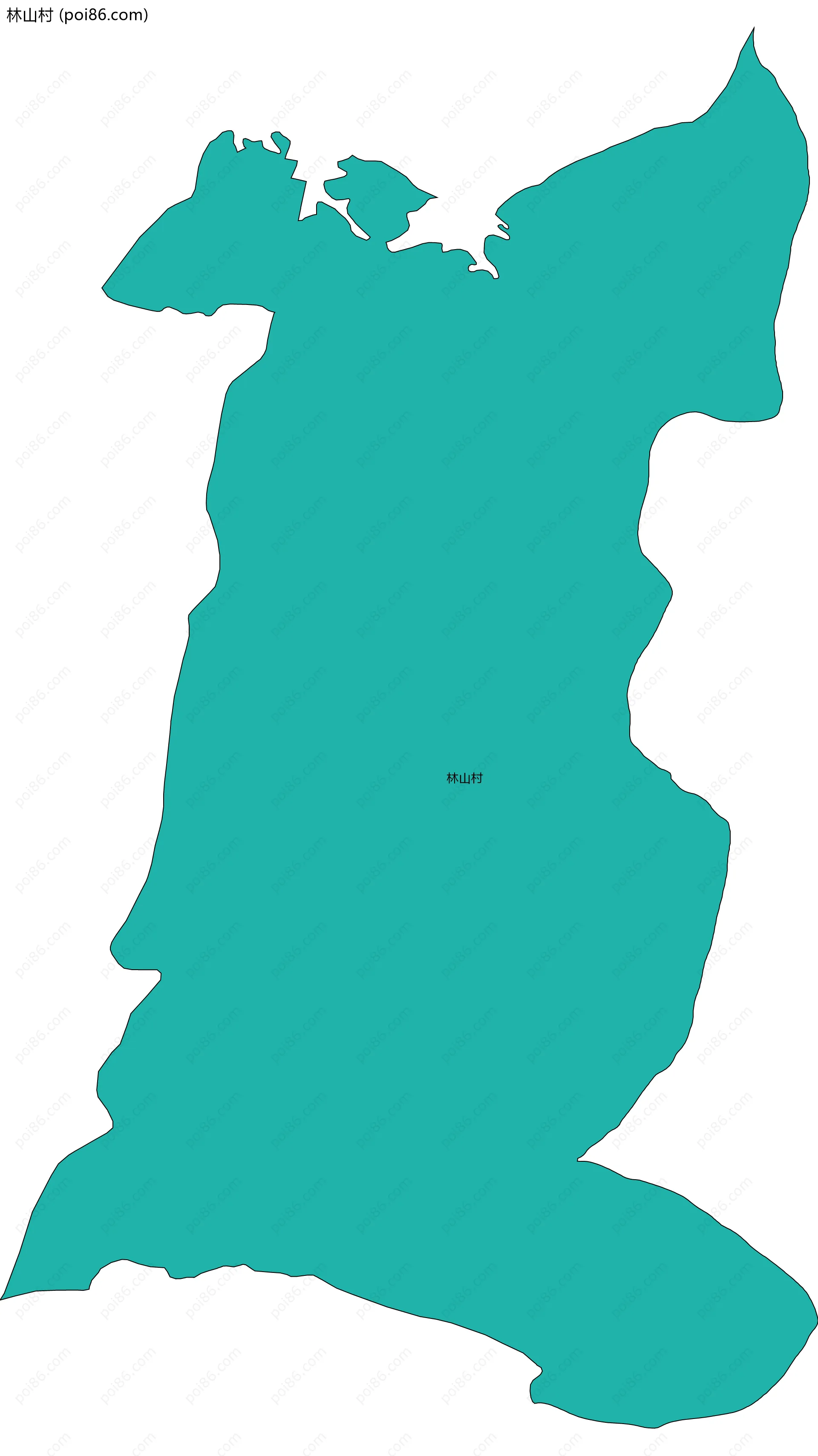 林山村边界地图